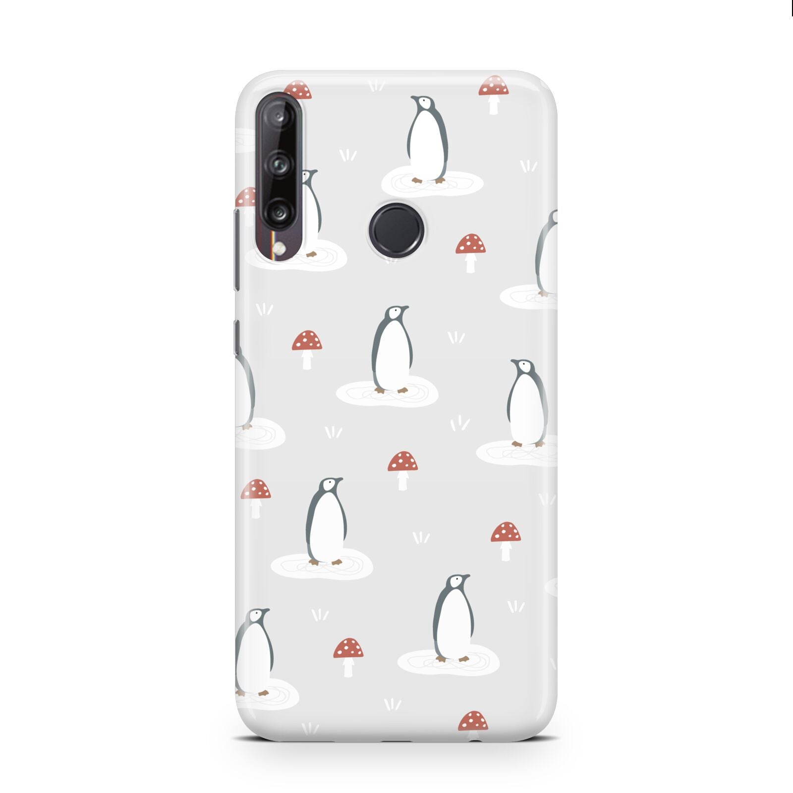 Grey Penguin Forest Huawei P40 Lite E Phone Case