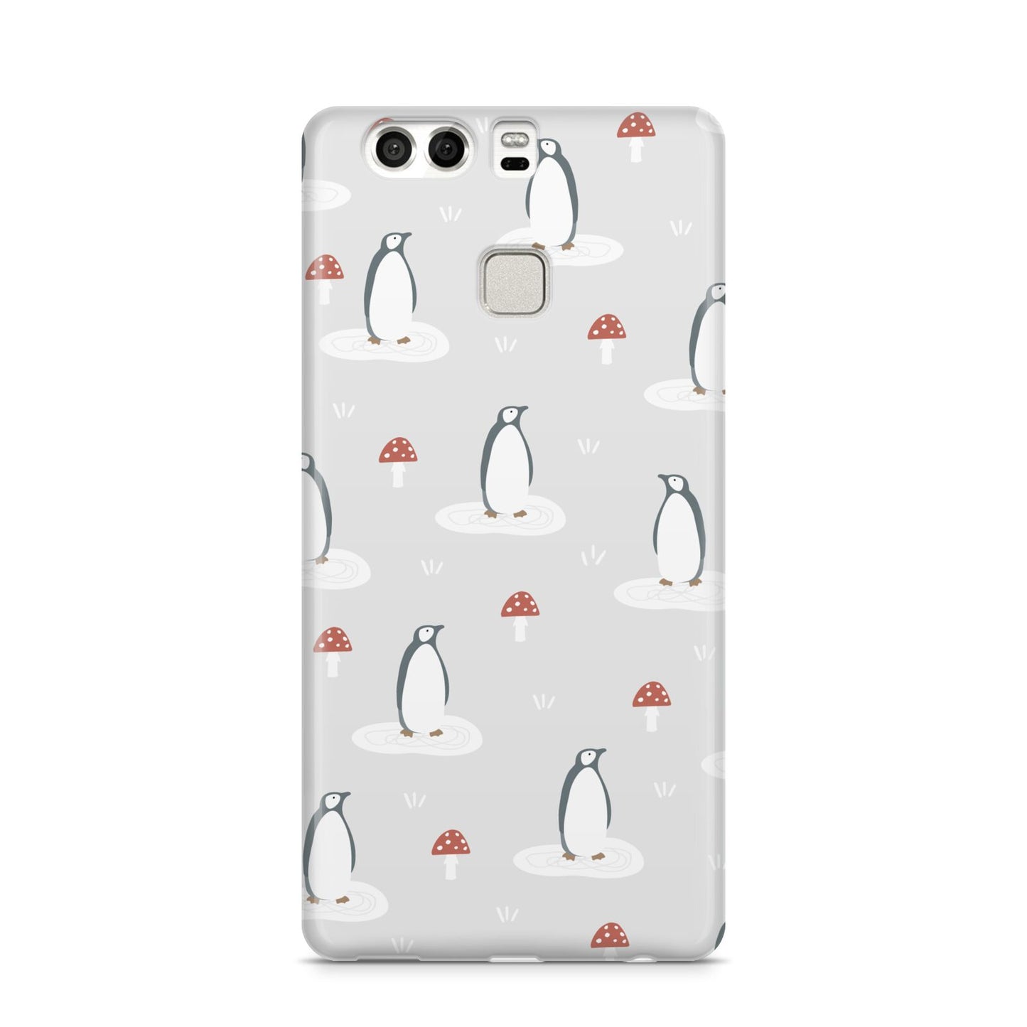 Grey Penguin Forest Huawei P9 Case