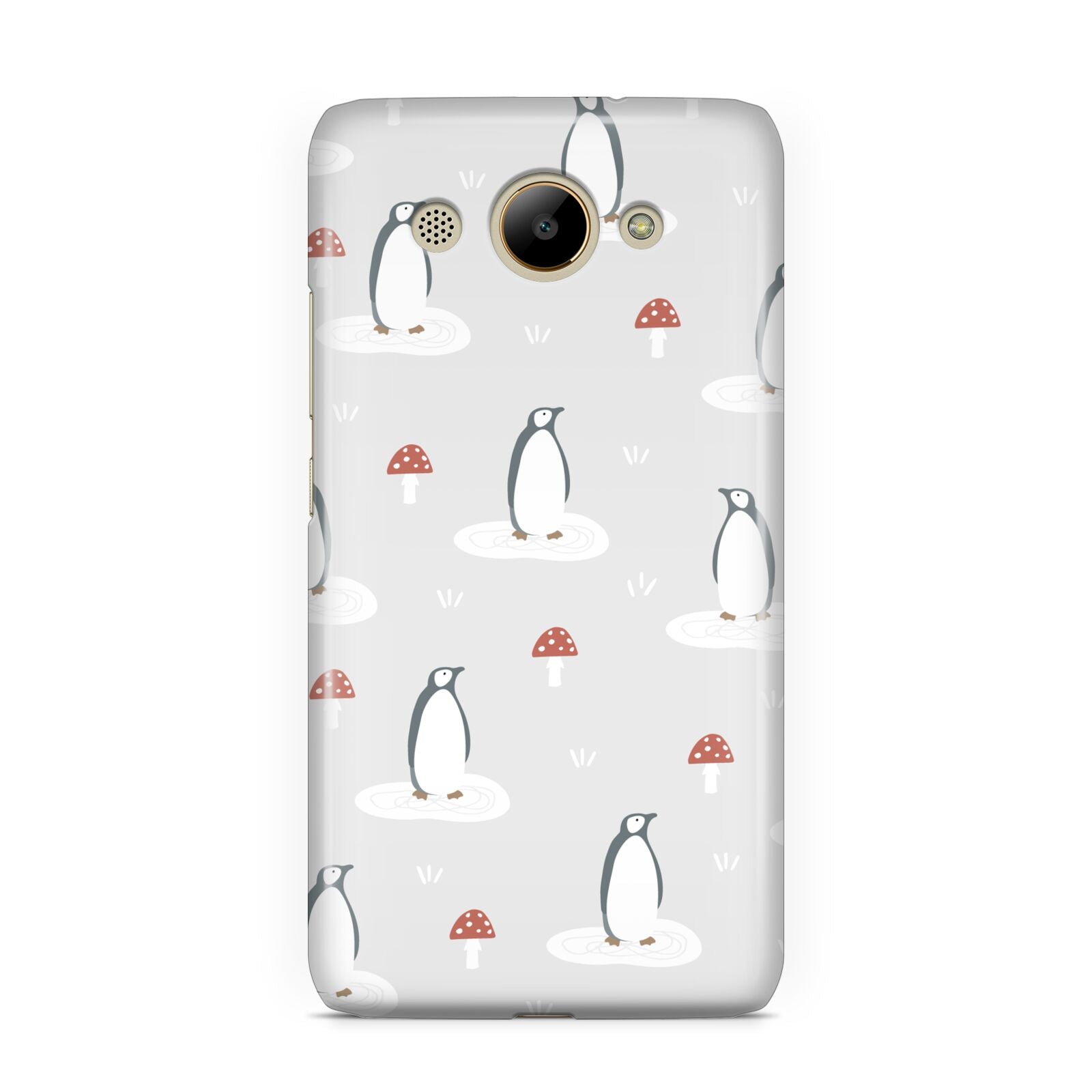 Grey Penguin Forest Huawei Y3 2017