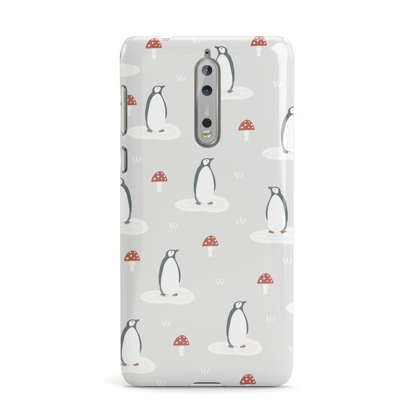 Grey Penguin Forest Nokia Case