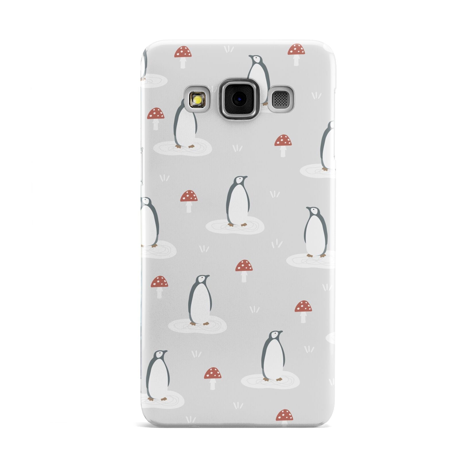 Grey Penguin Forest Samsung Galaxy A3 Case