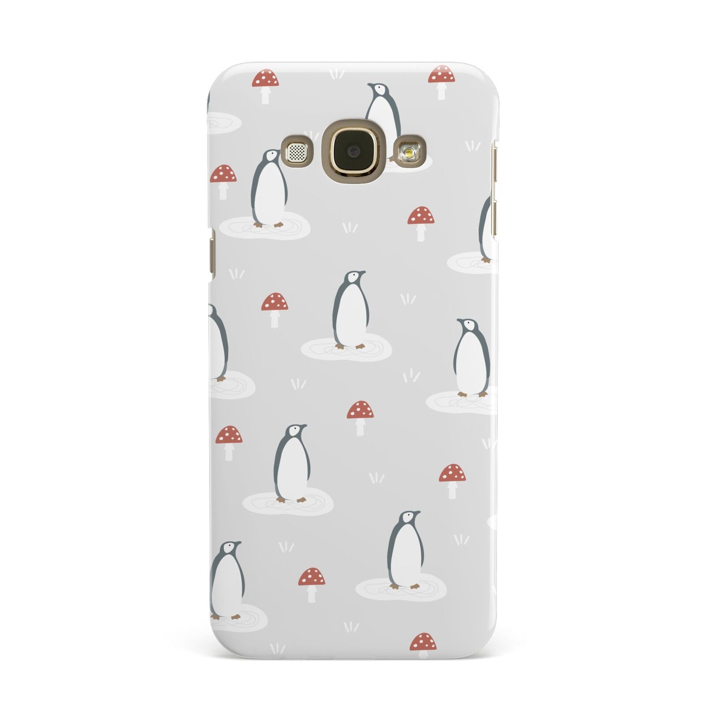 Grey Penguin Forest Samsung Galaxy A8 Case