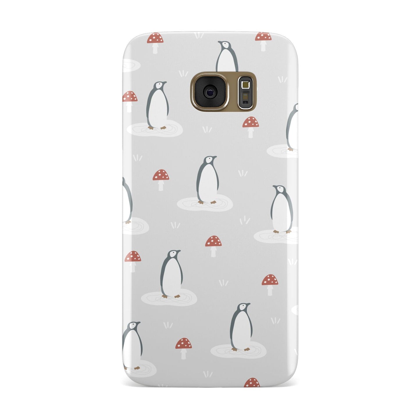 Grey Penguin Forest Samsung Galaxy Case