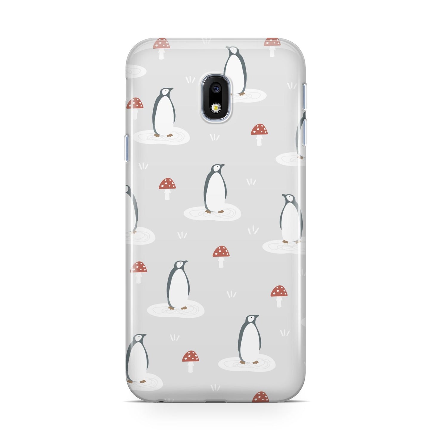 Grey Penguin Forest Samsung Galaxy J3 2017 Case