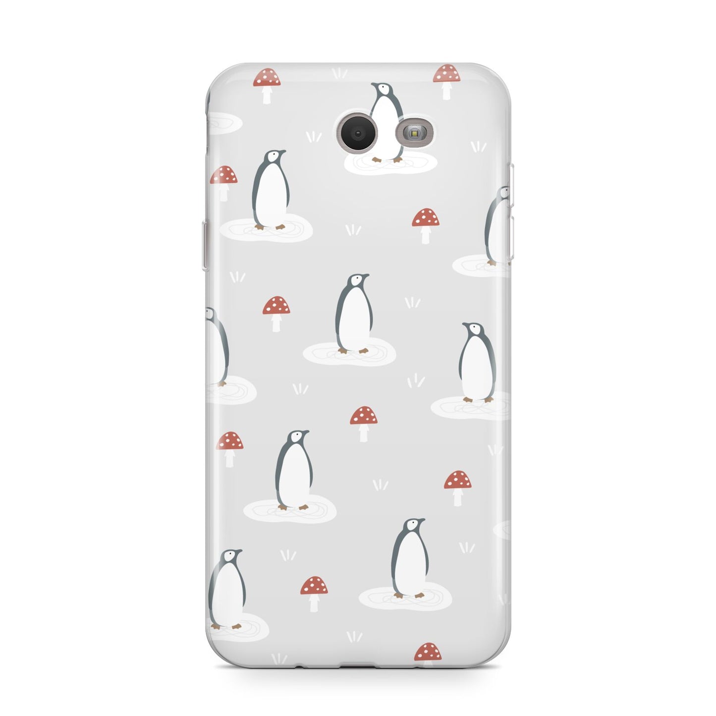 Grey Penguin Forest Samsung Galaxy J7 2017 Case