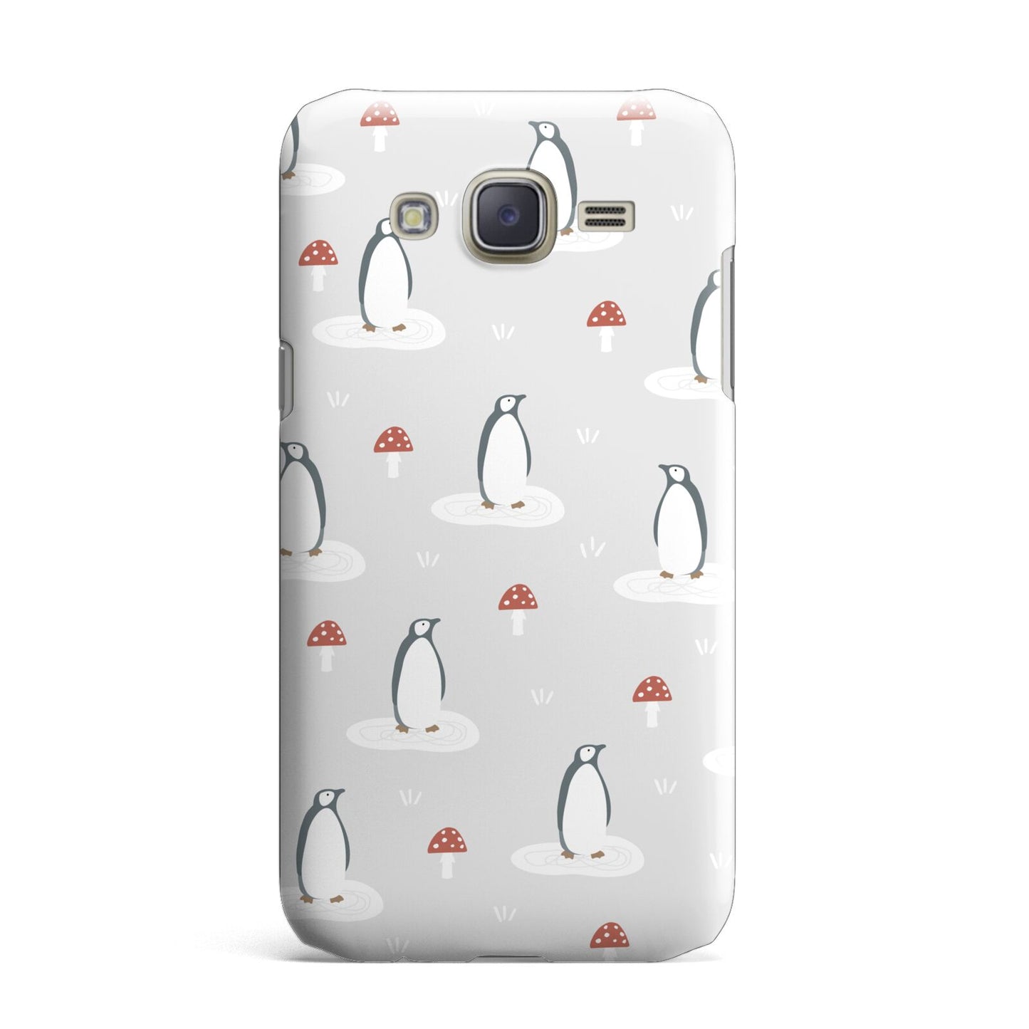 Grey Penguin Forest Samsung Galaxy J7 Case