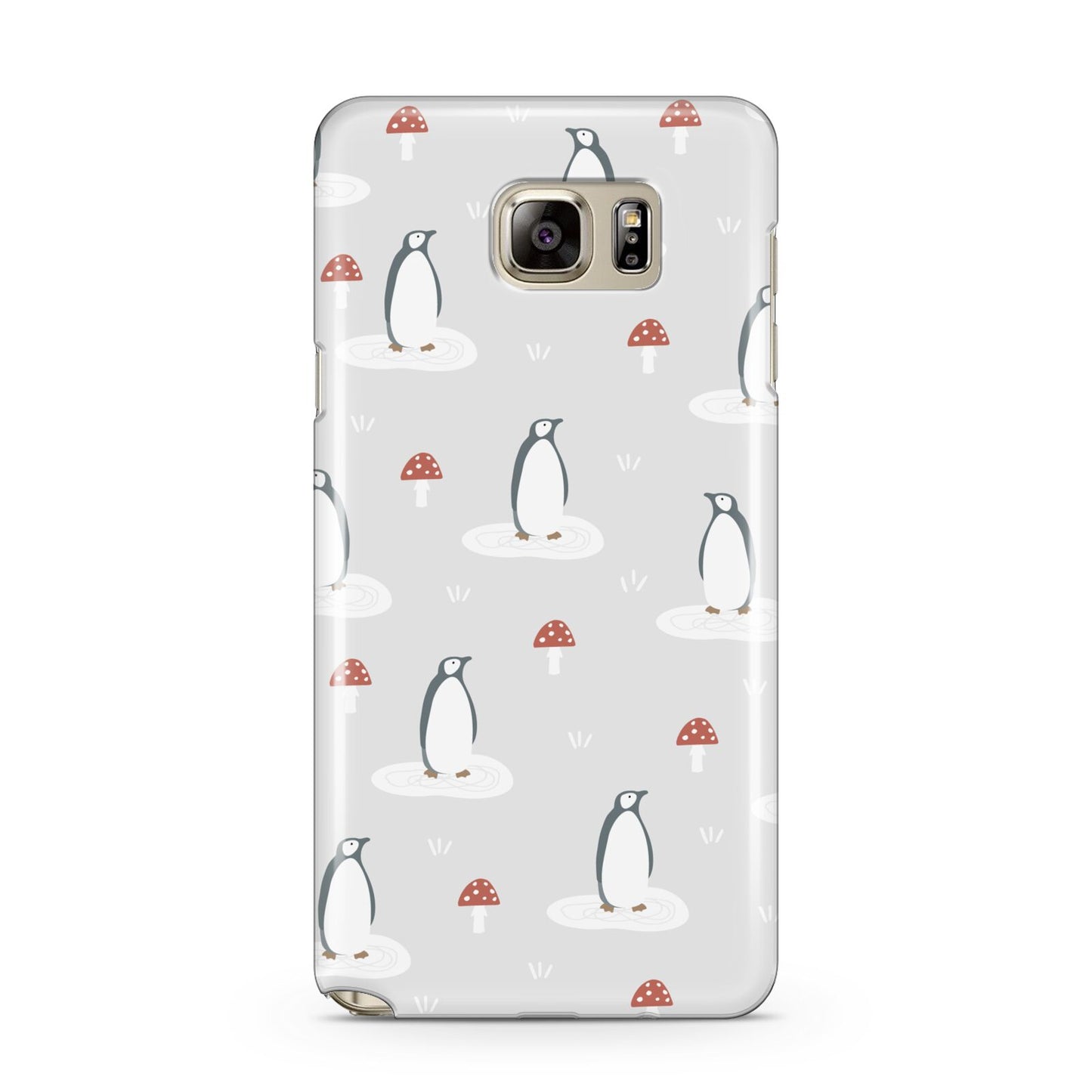 Grey Penguin Forest Samsung Galaxy Note 5 Case