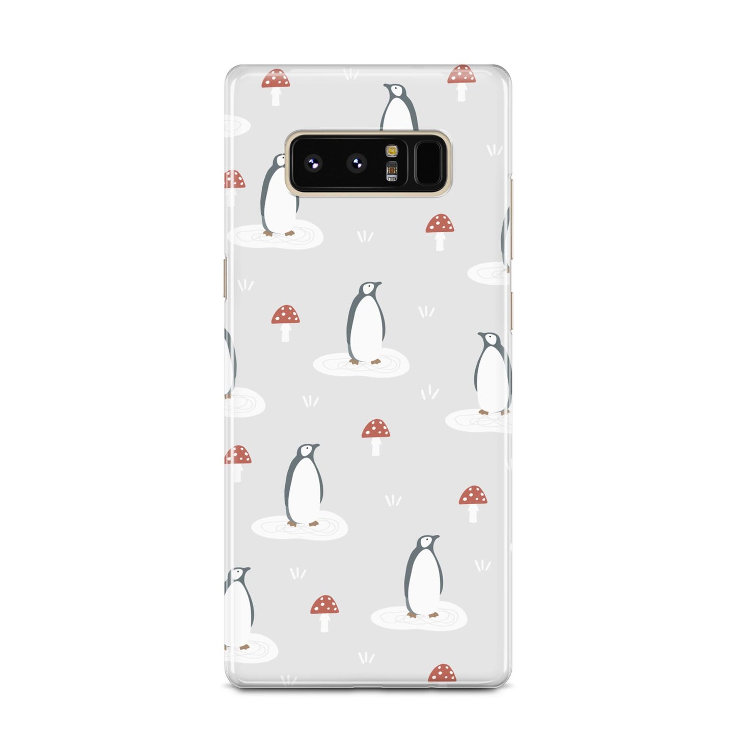 Grey Penguin Forest Samsung Galaxy Note 8 Case