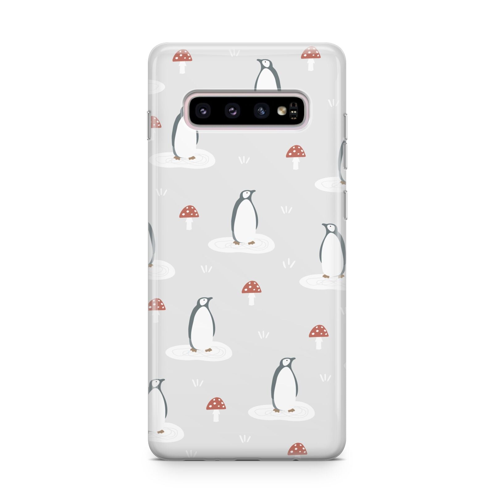 Grey Penguin Forest Samsung Galaxy S10 Plus Case