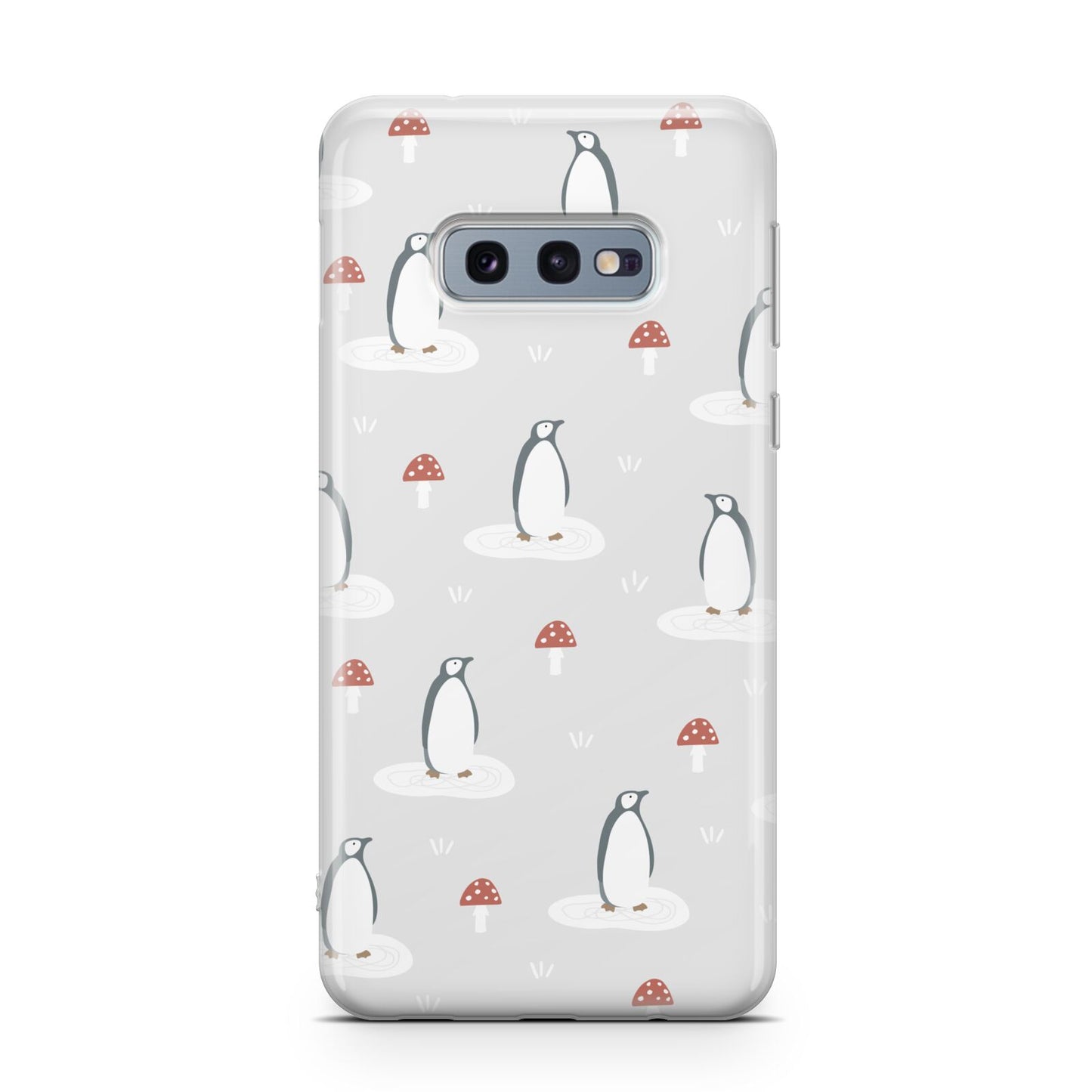 Grey Penguin Forest Samsung Galaxy S10E Case