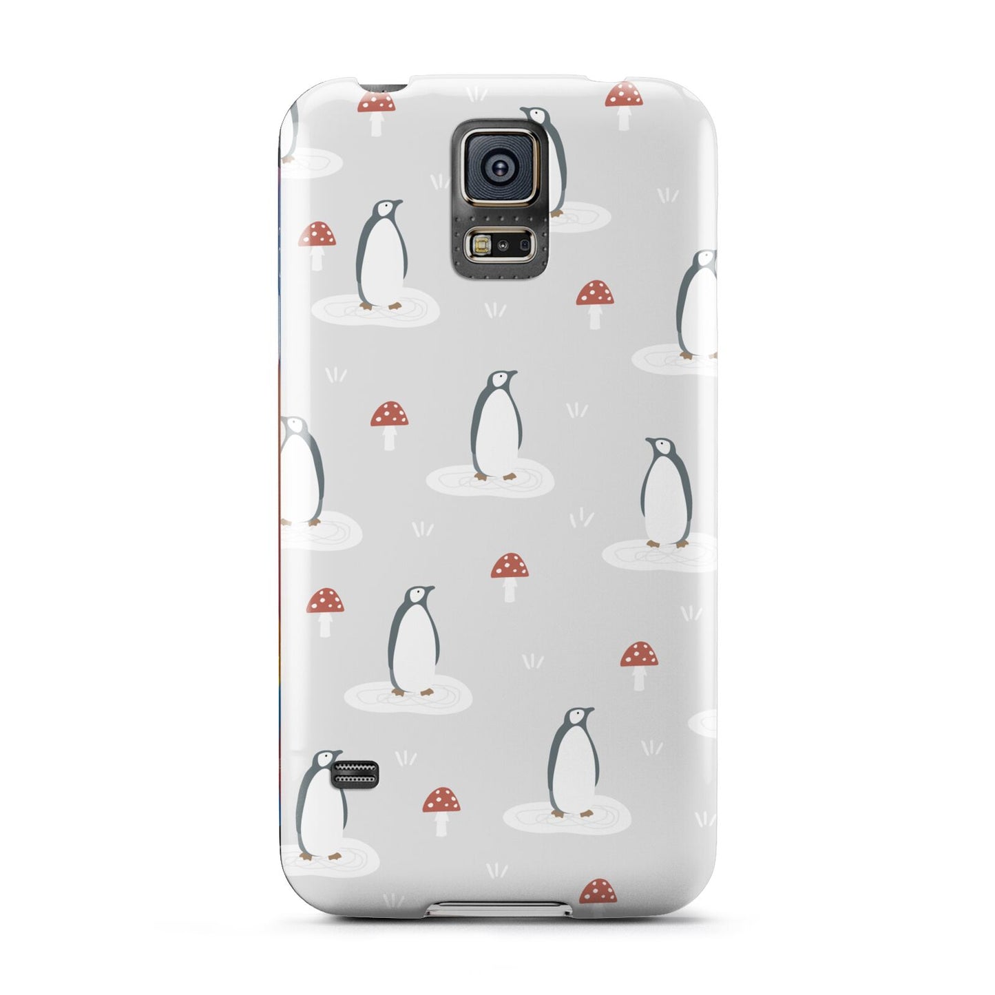 Grey Penguin Forest Samsung Galaxy S5 Case