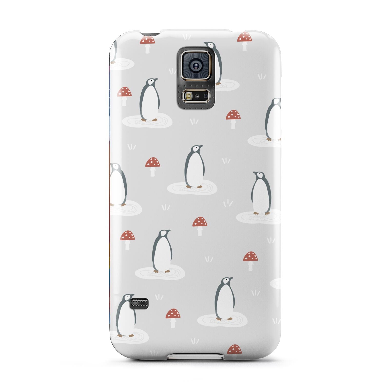 Grey Penguin Forest Samsung Galaxy S5 Case