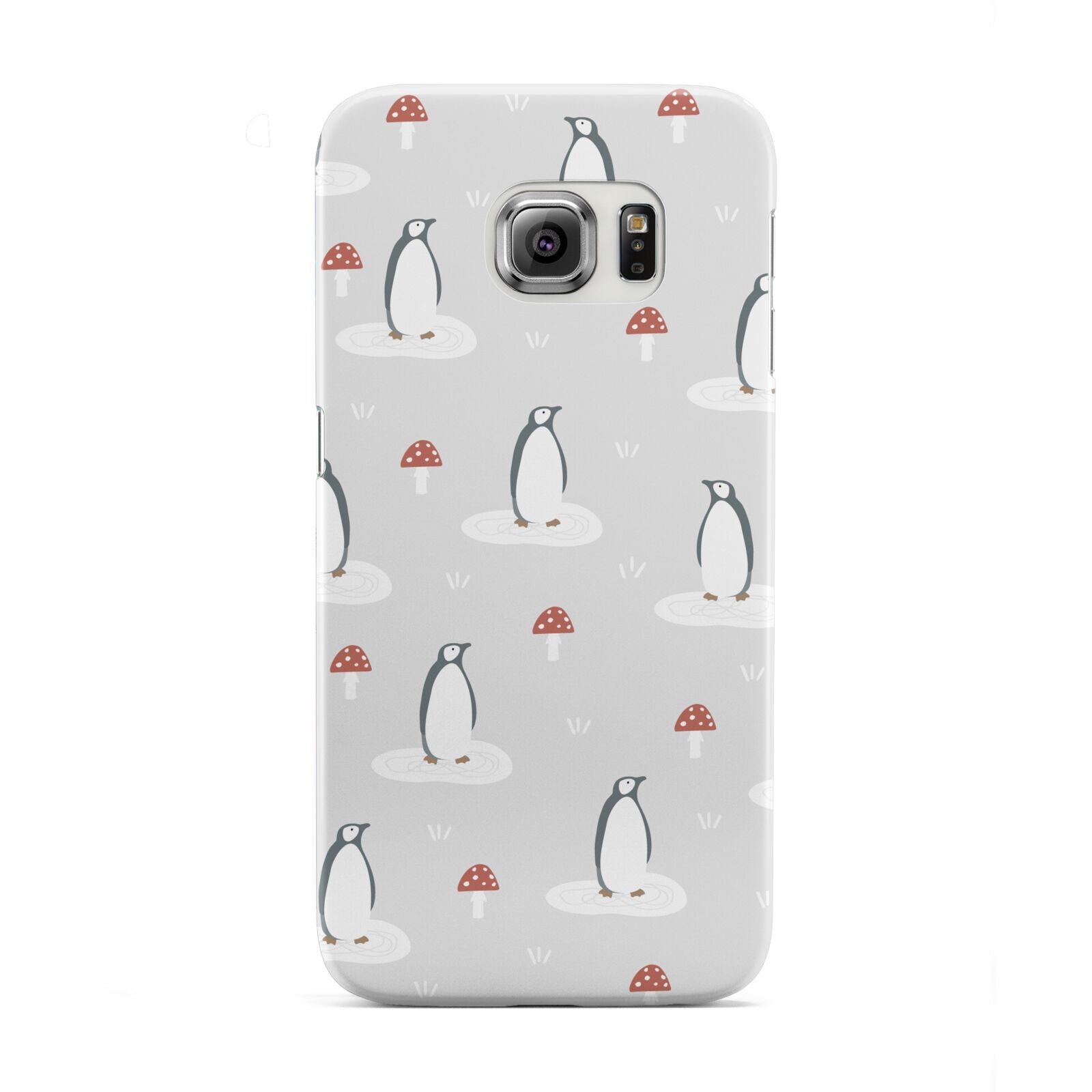 Grey Penguin Forest Samsung Galaxy S6 Edge Case