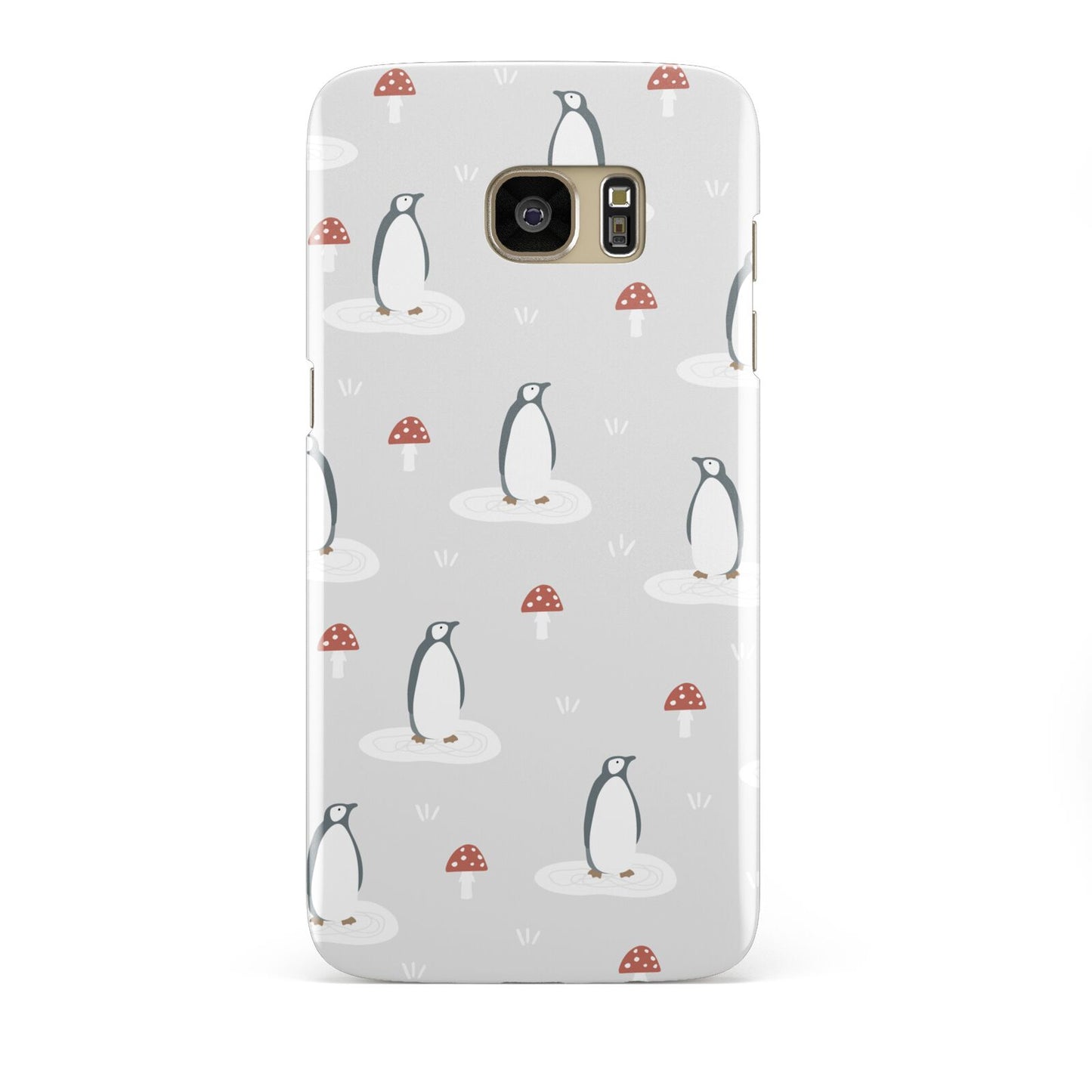 Grey Penguin Forest Samsung Galaxy S7 Edge Case