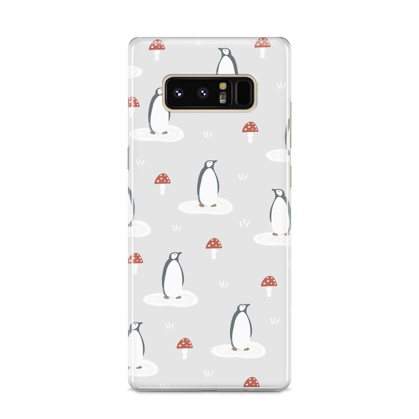 Grey Penguin Forest Samsung Galaxy S8 Case