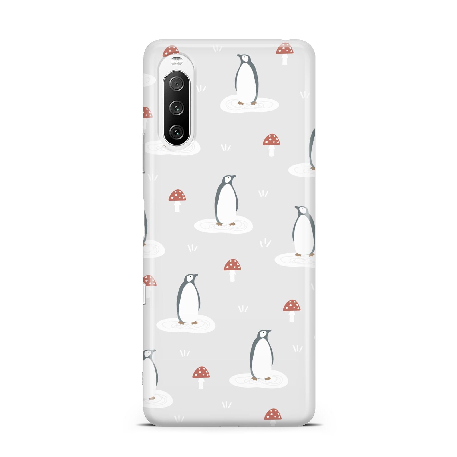 Grey Penguin Forest Sony Xperia 10 III Case