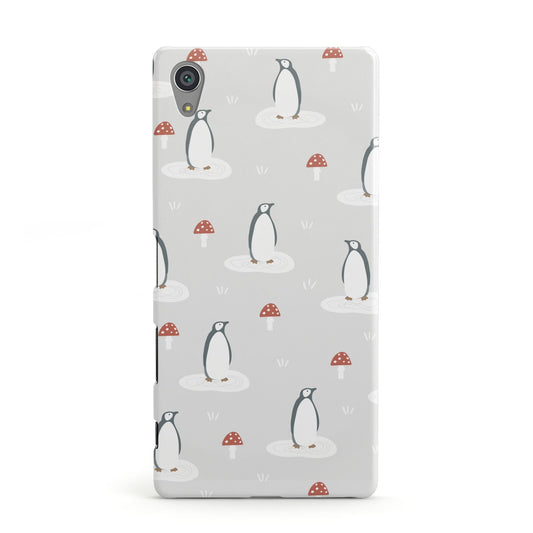 Grey Penguin Forest Sony Xperia Case