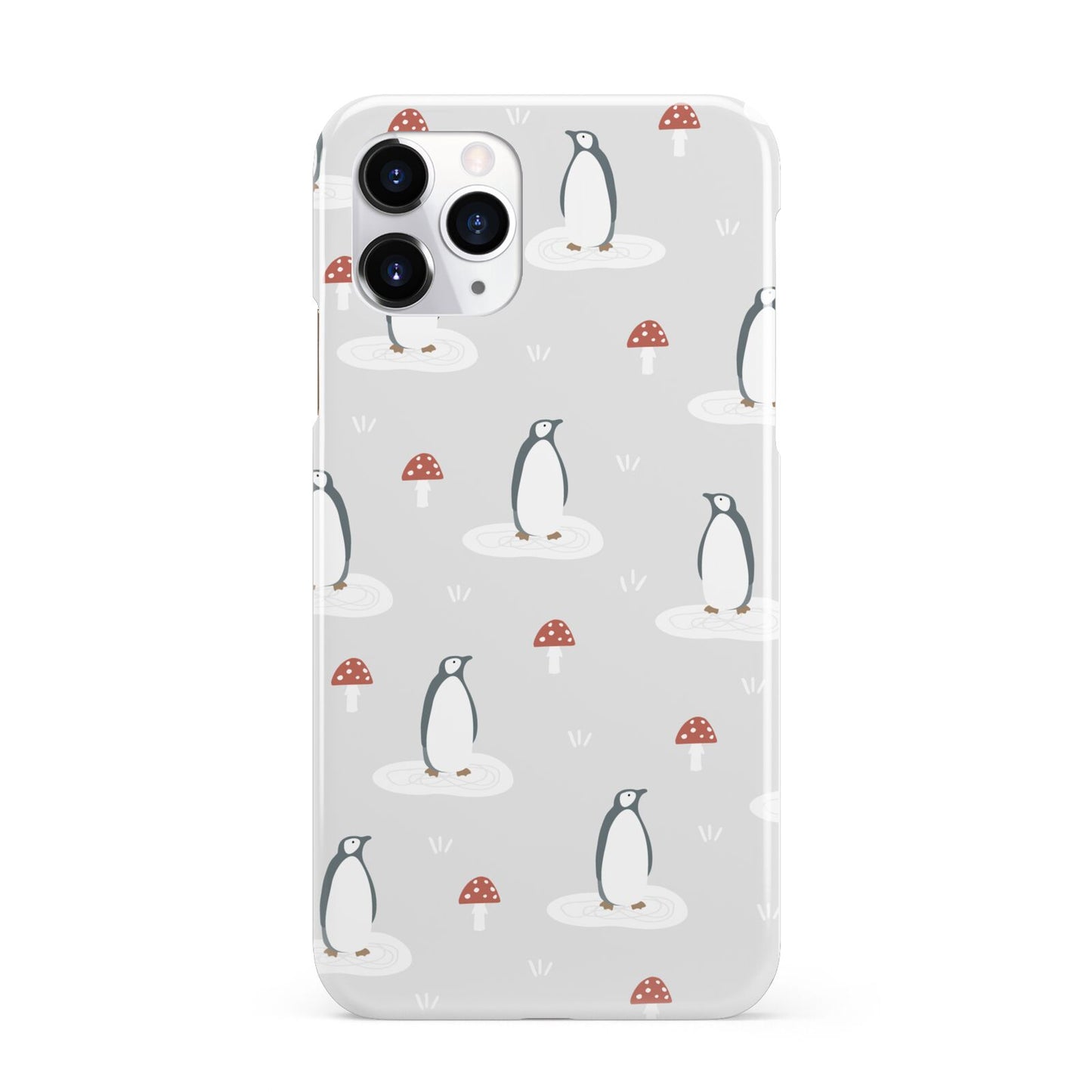 Grey Penguin Forest iPhone 11 Pro 3D Snap Case