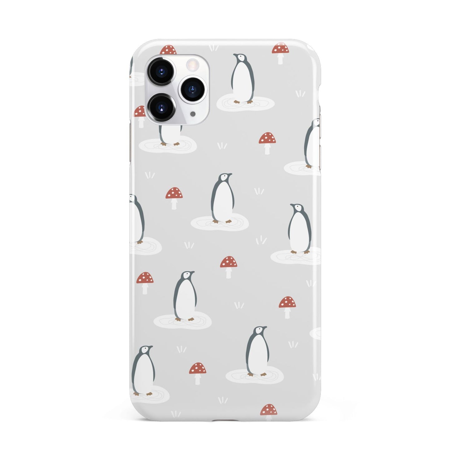 Grey Penguin Forest iPhone 11 Pro Max 3D Tough Case