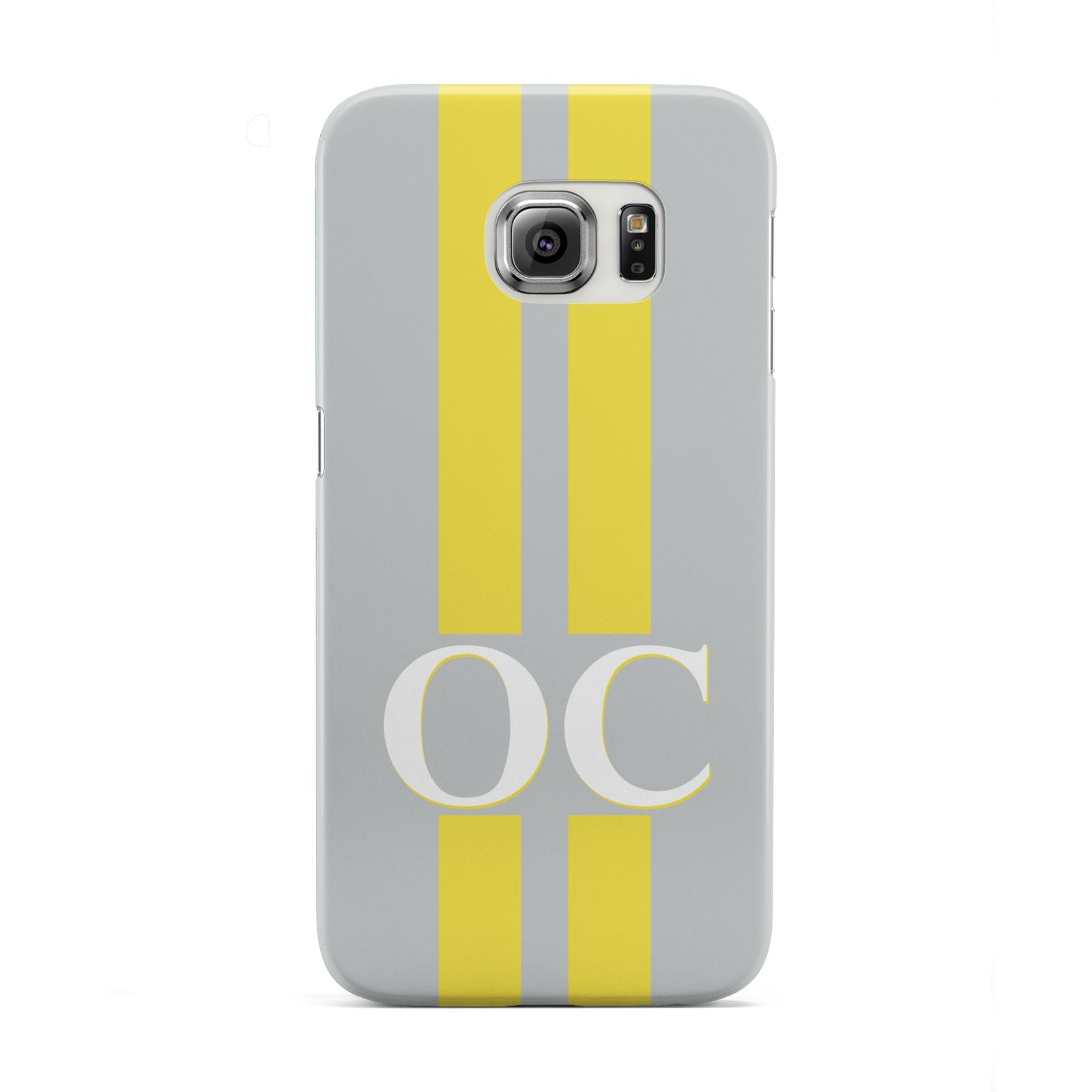 Grey Personalised Initials Samsung Galaxy S6 Edge Case