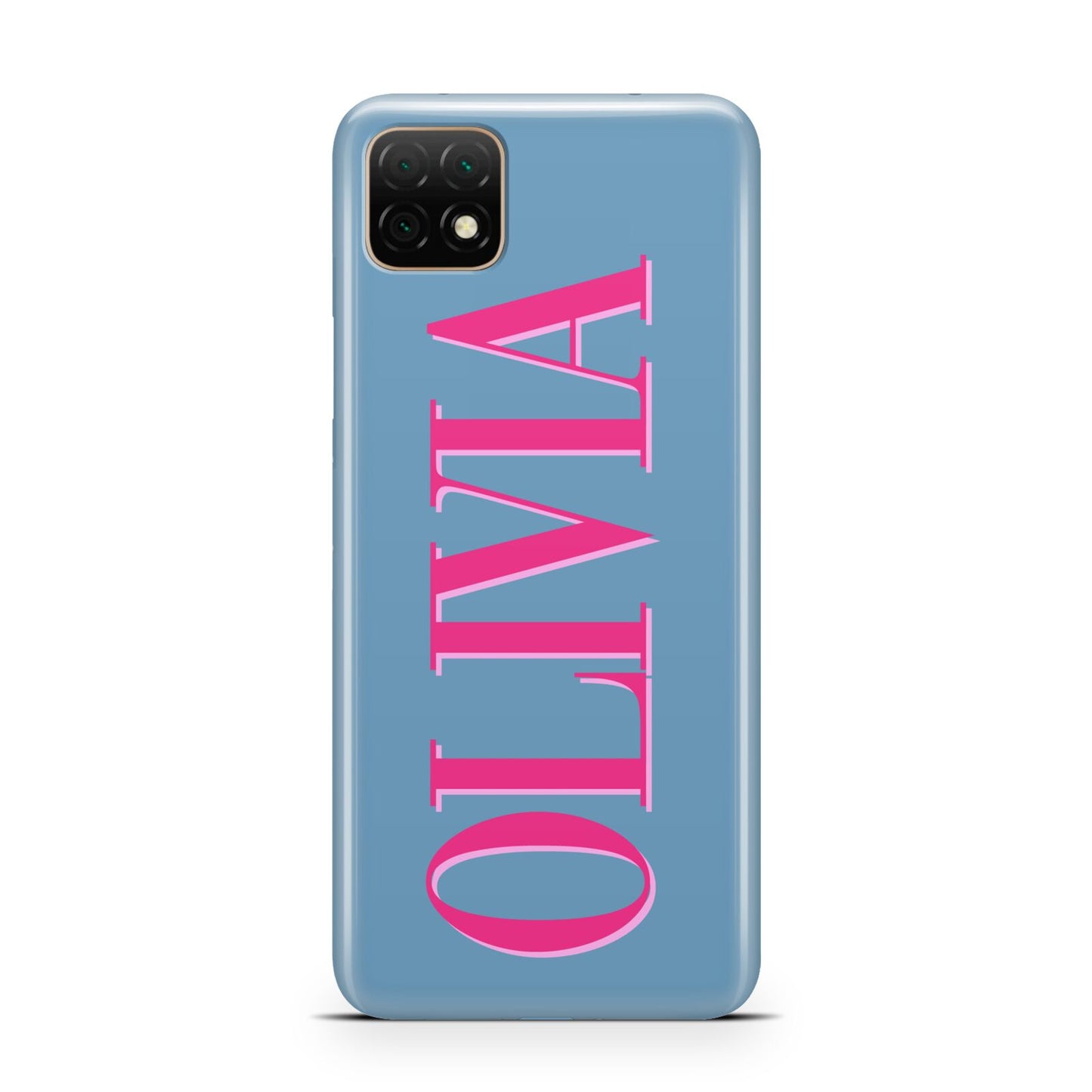 Grey Pink Personalised Name Huawei Enjoy 20 Phone Case