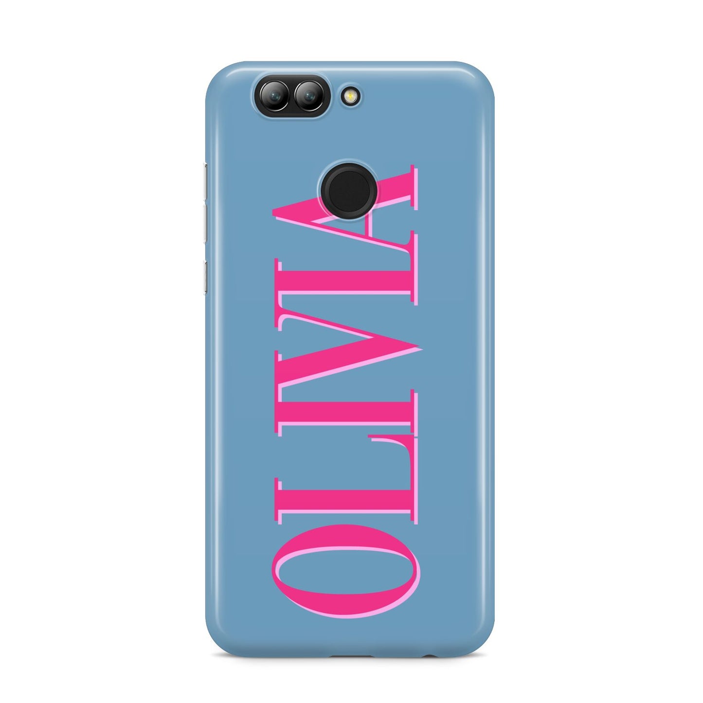 Grey Pink Personalised Name Huawei Nova 2s Phone Case