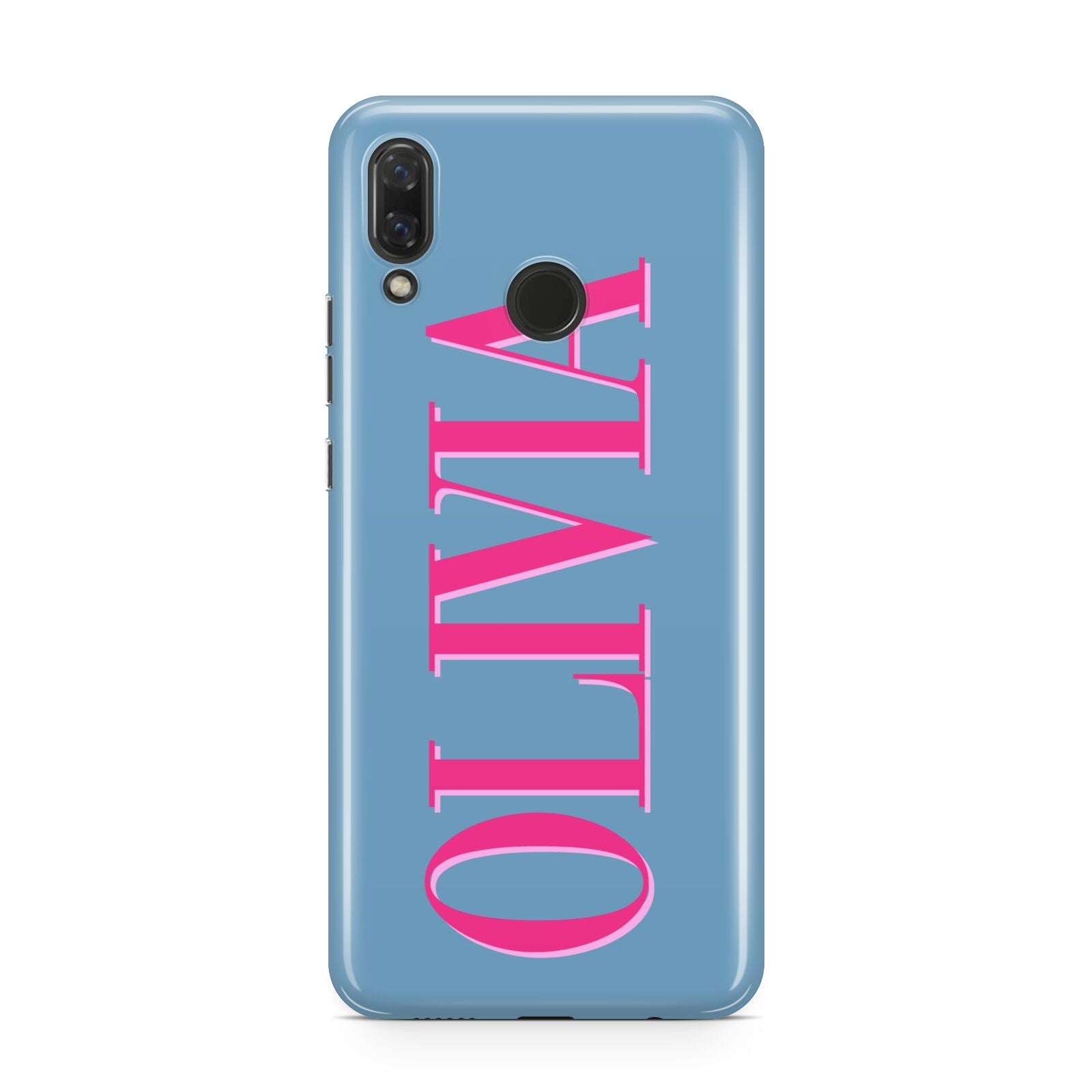 Grey Pink Personalised Name Huawei Nova 3 Phone Case