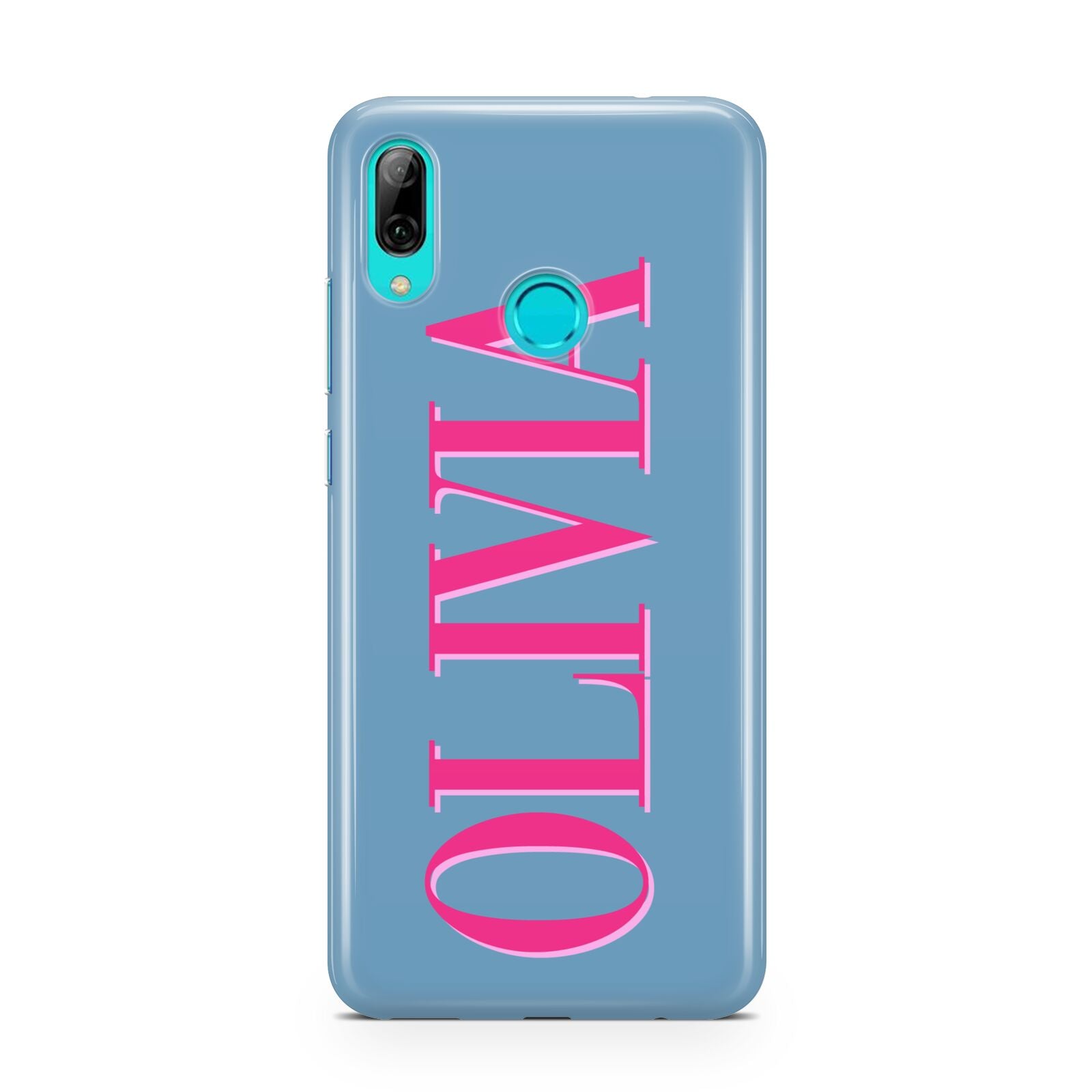 Grey Pink Personalised Name Huawei P Smart 2019 Case