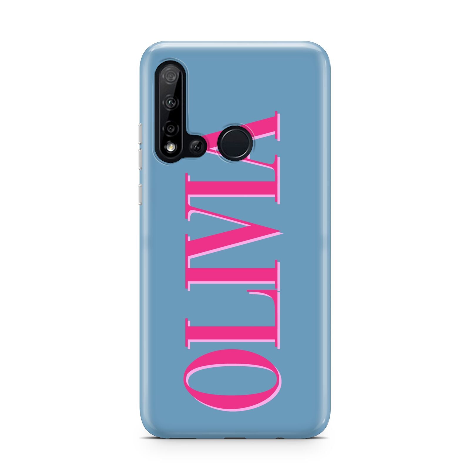 Grey Pink Personalised Name Huawei P20 Lite 5G Phone Case