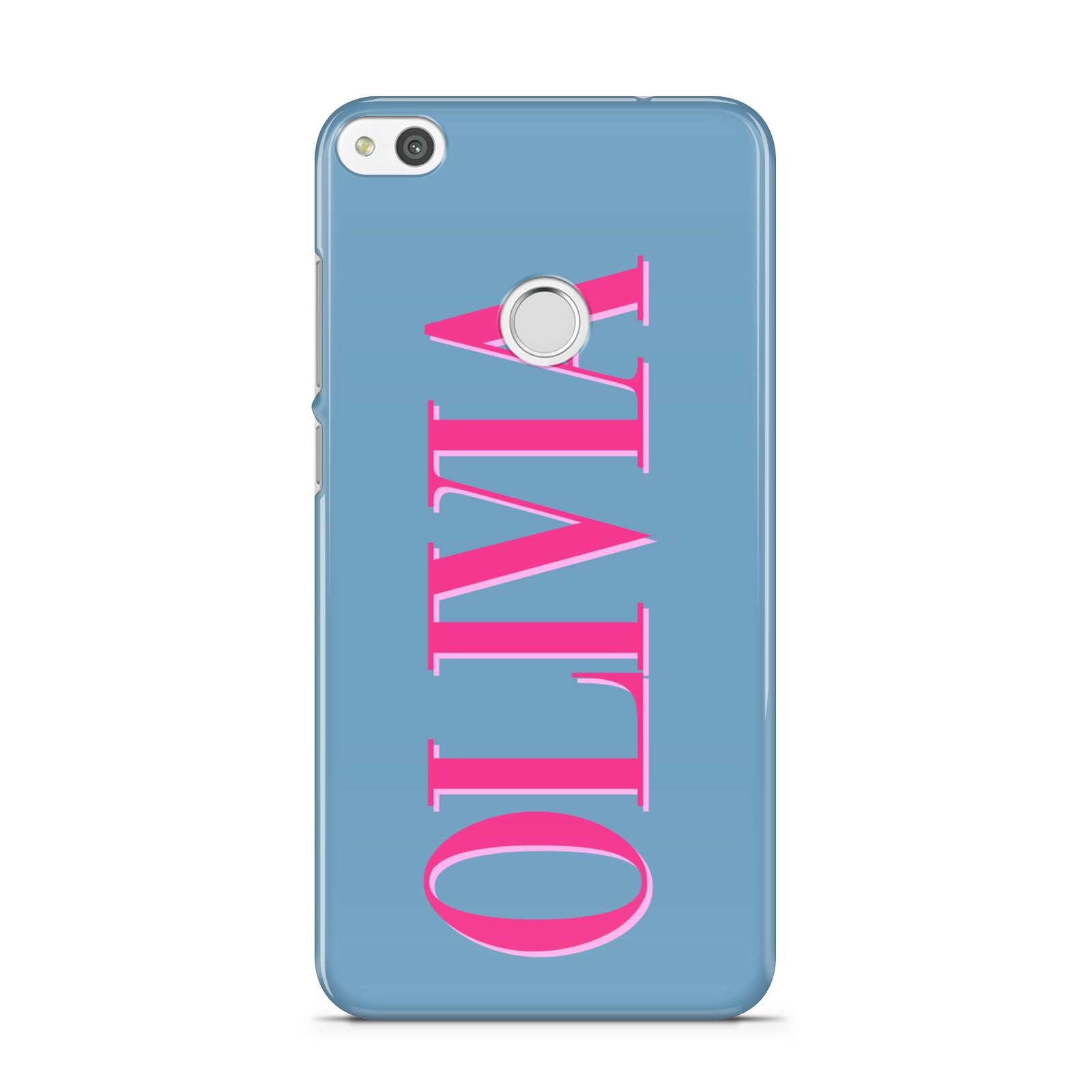 Grey Pink Personalised Name Huawei P8 Lite Case