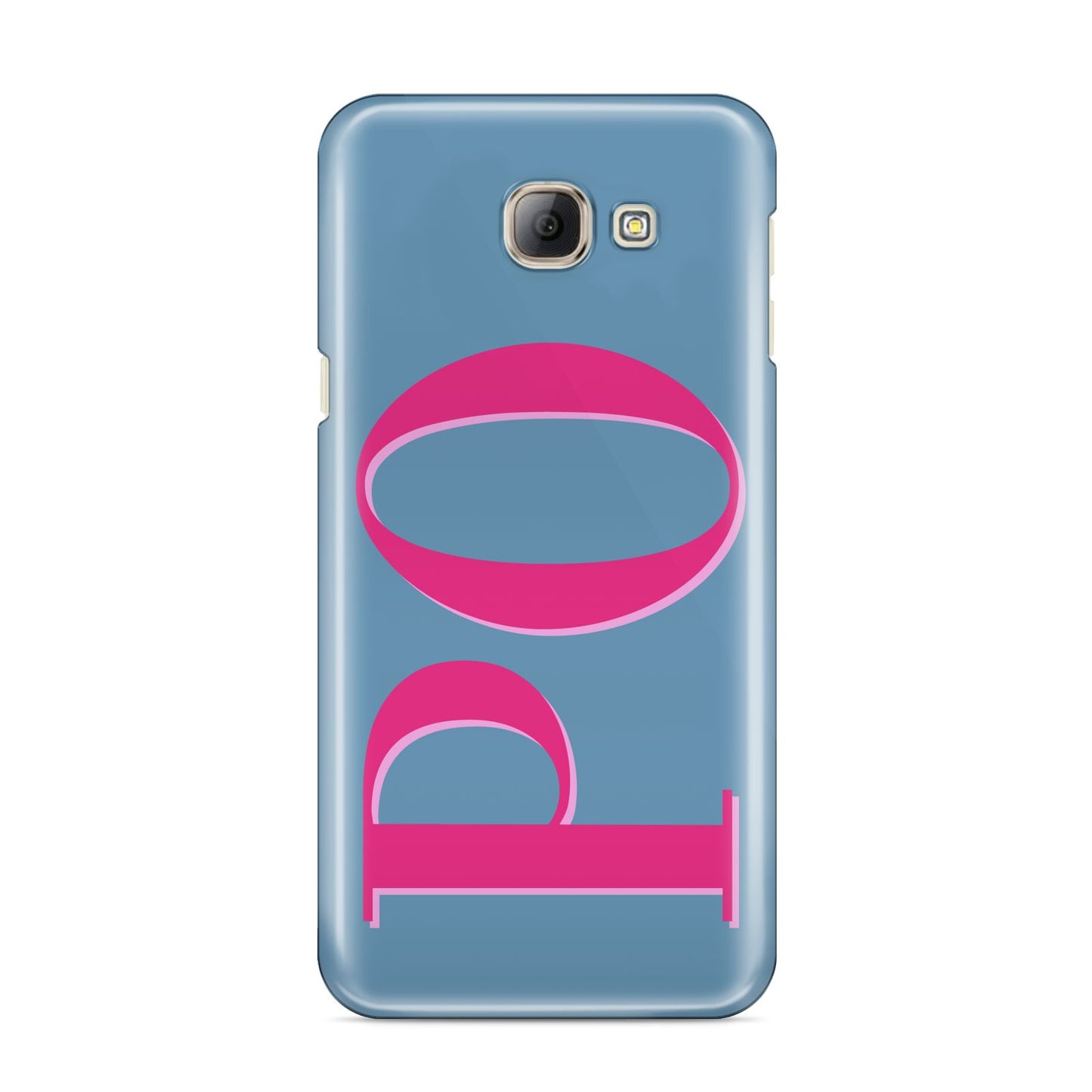 Grey Pink Personalised Name Samsung Galaxy A8 2016 Case