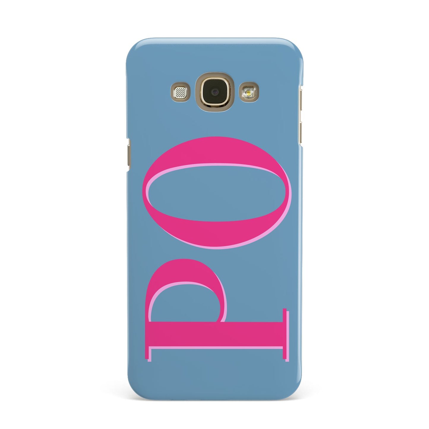 Grey Pink Personalised Name Samsung Galaxy A8 Case