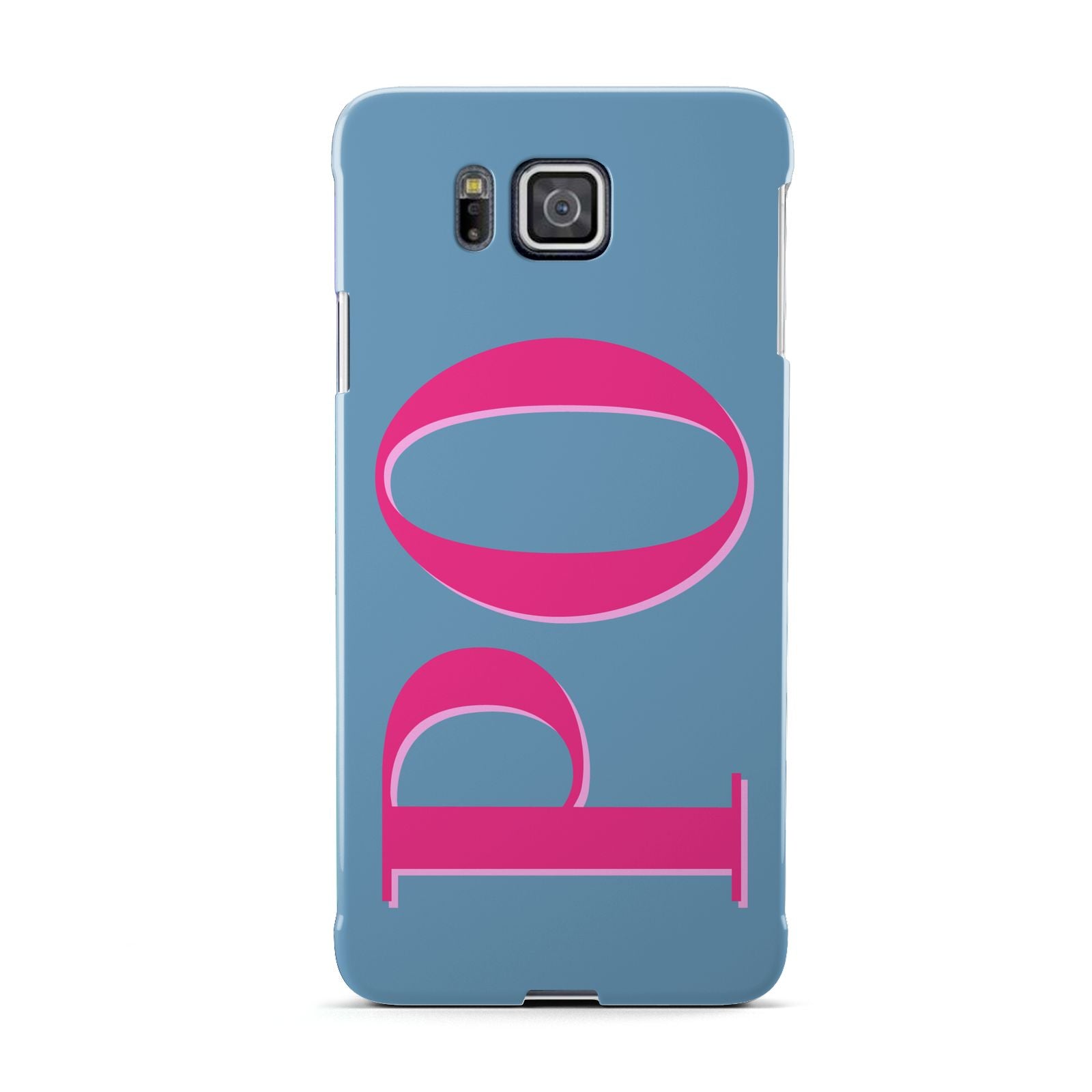 Grey Pink Personalised Name Samsung Galaxy Alpha Case