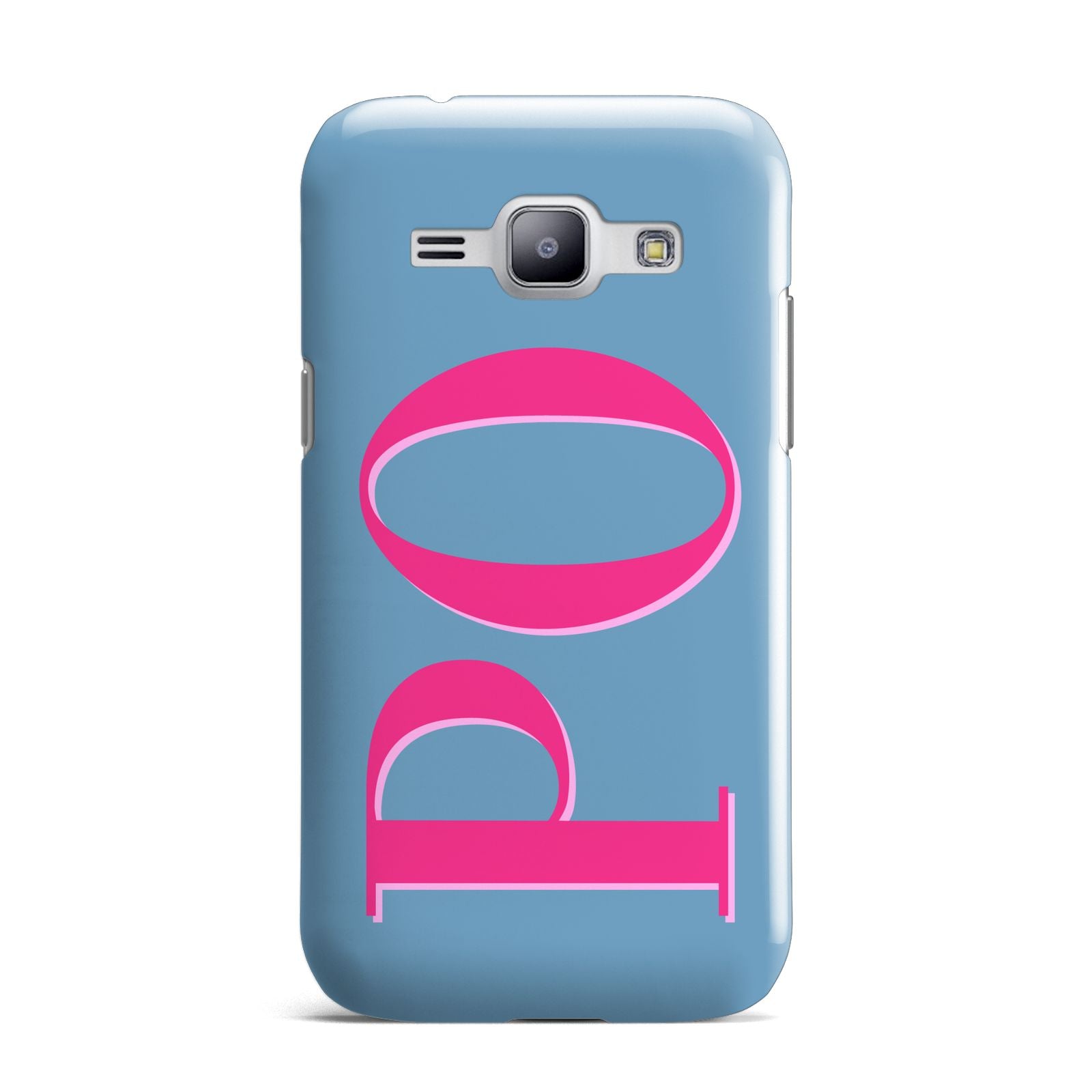 Grey Pink Personalised Name Samsung Galaxy J1 2015 Case