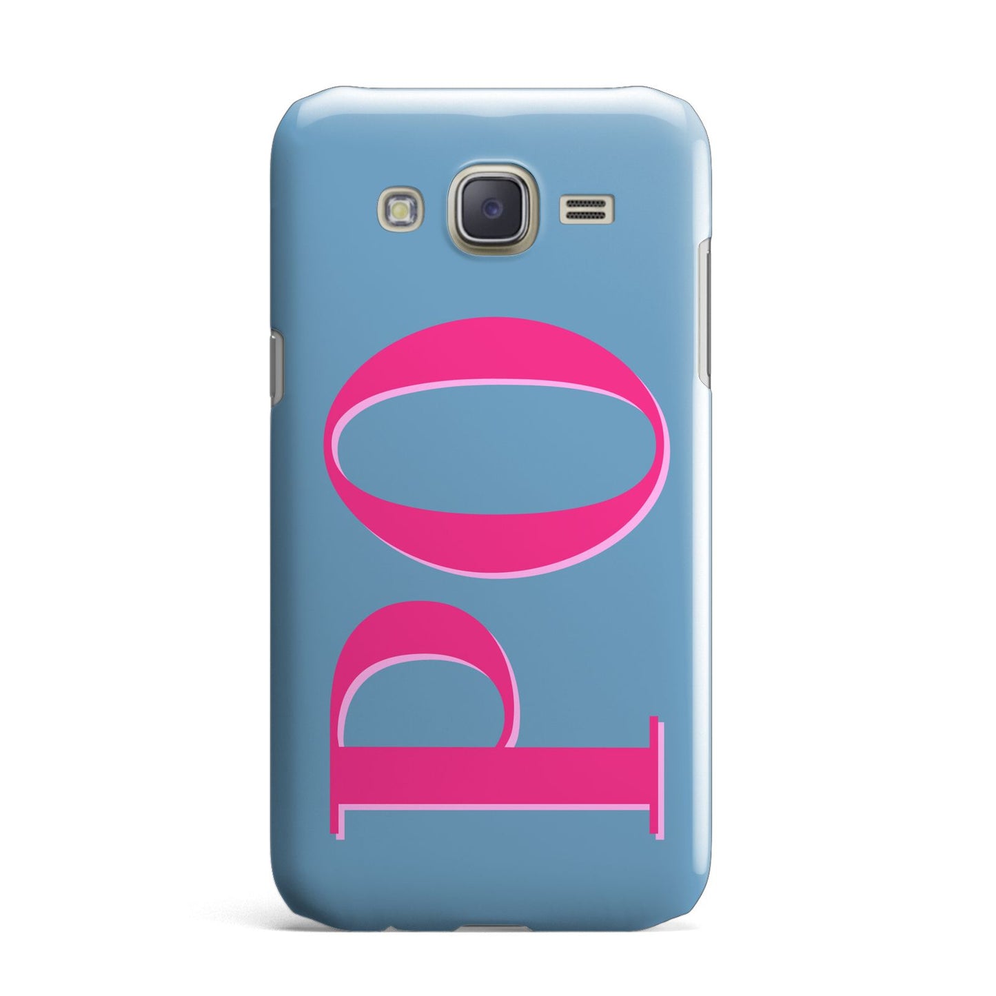 Grey Pink Personalised Name Samsung Galaxy J7 Case