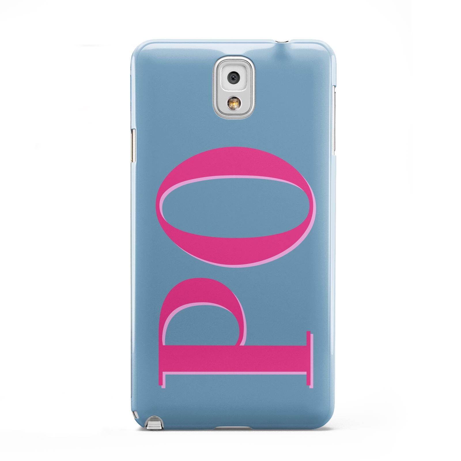 Grey Pink Personalised Name Samsung Galaxy Note 3 Case