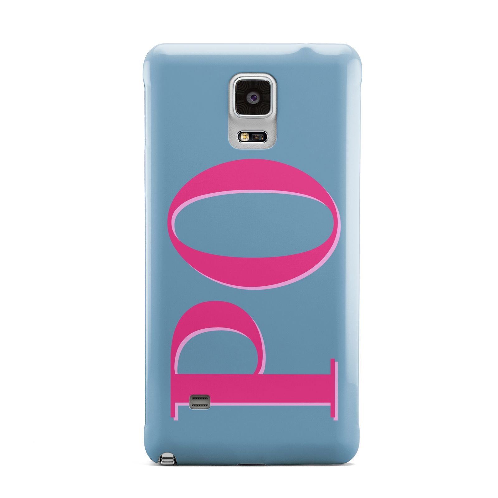 Grey Pink Personalised Name Samsung Galaxy Note 4 Case