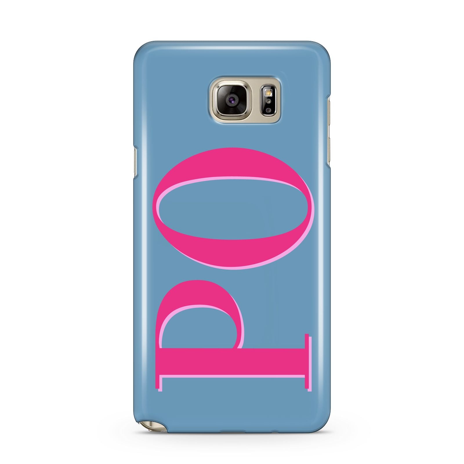 Grey Pink Personalised Name Samsung Galaxy Note 5 Case