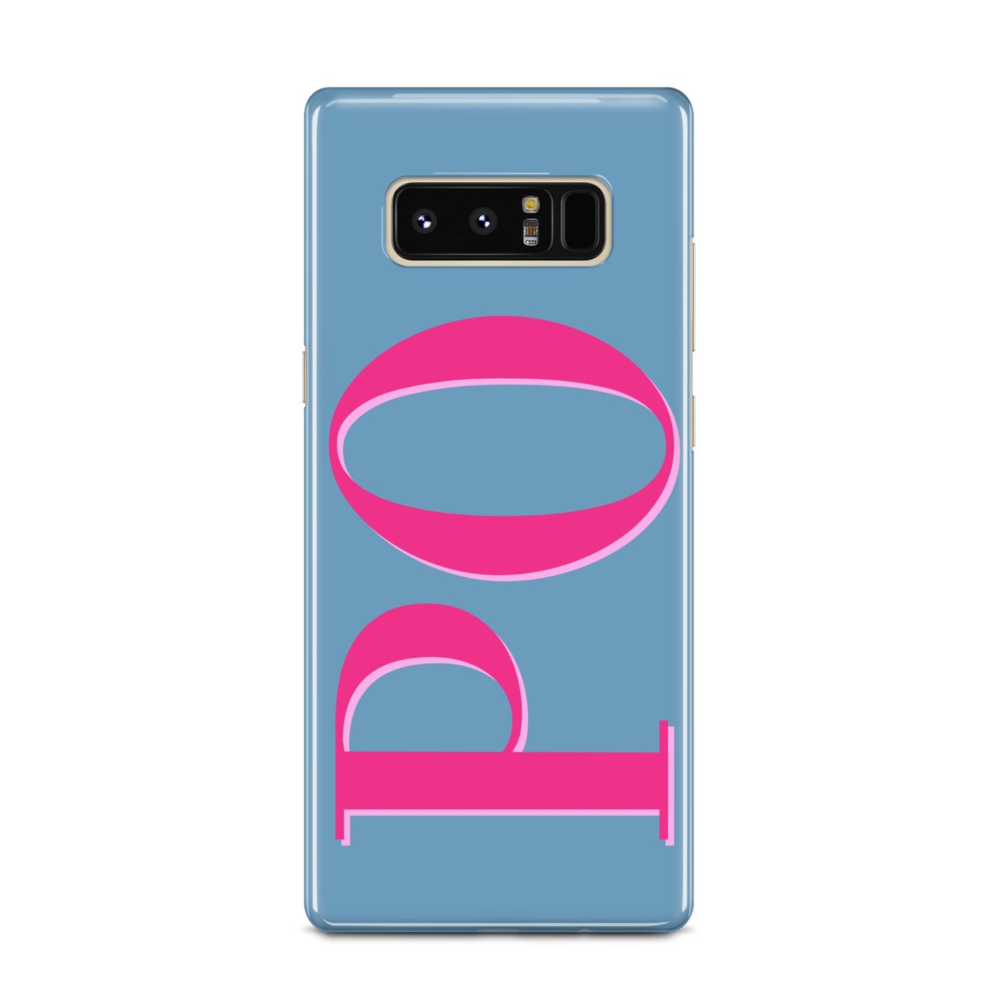 Grey Pink Personalised Name Samsung Galaxy Note 8 Case