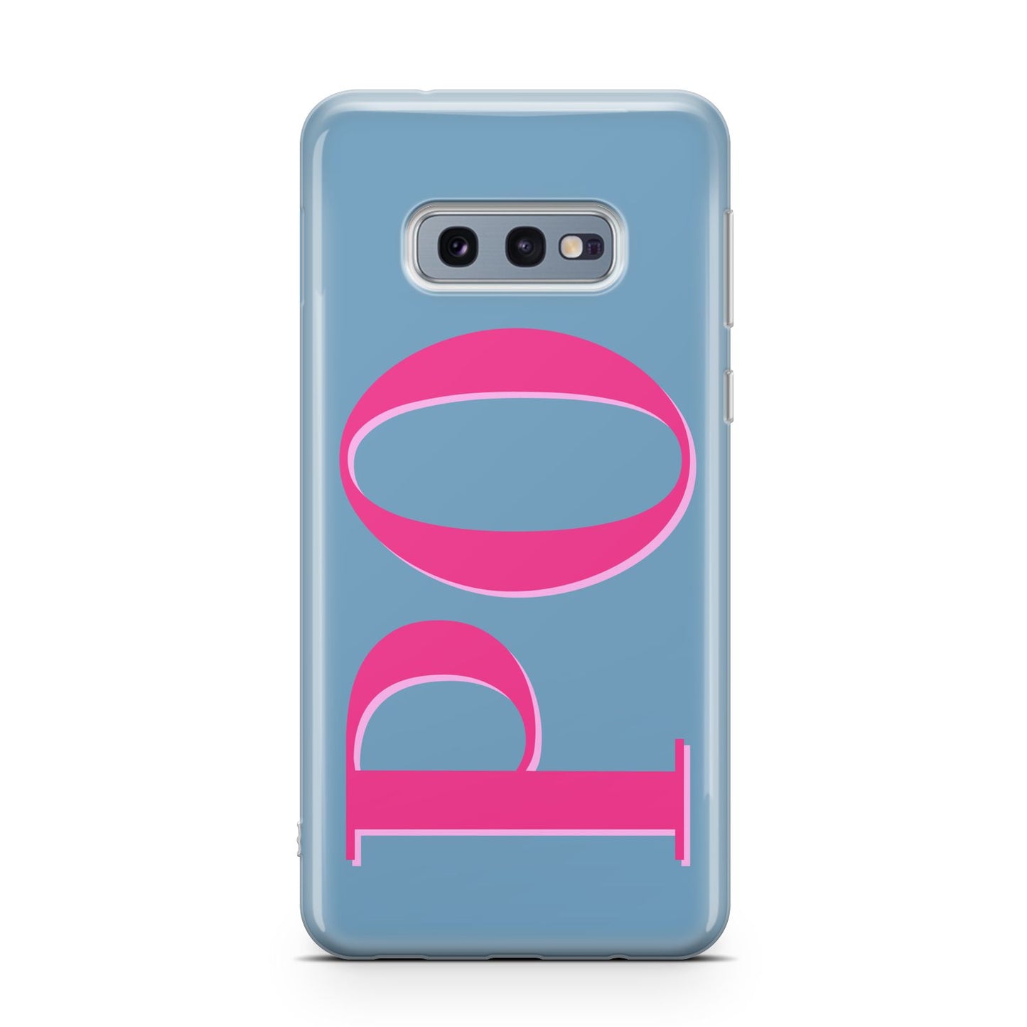 Grey Pink Personalised Name Samsung Galaxy S10E Case