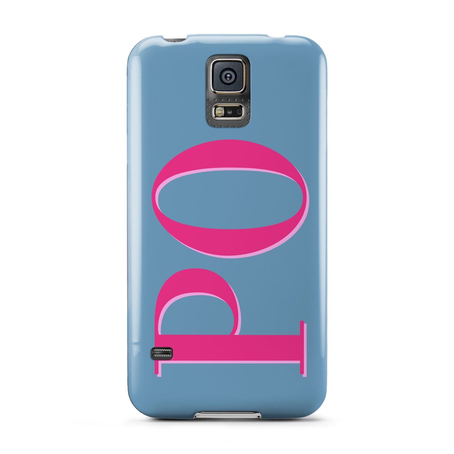 Grey Pink Personalised Name Samsung Galaxy S5 Case