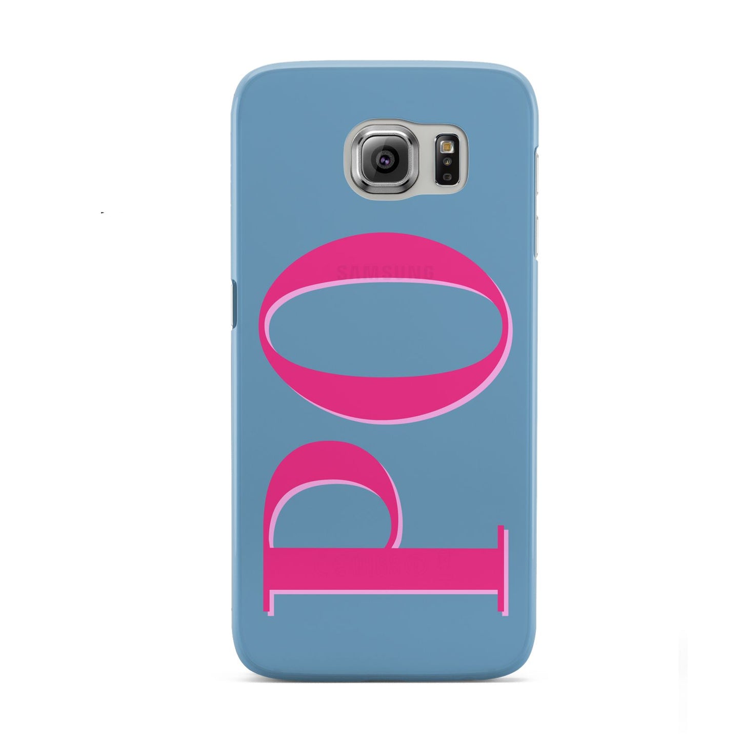 Grey Pink Personalised Name Samsung Galaxy S6 Case