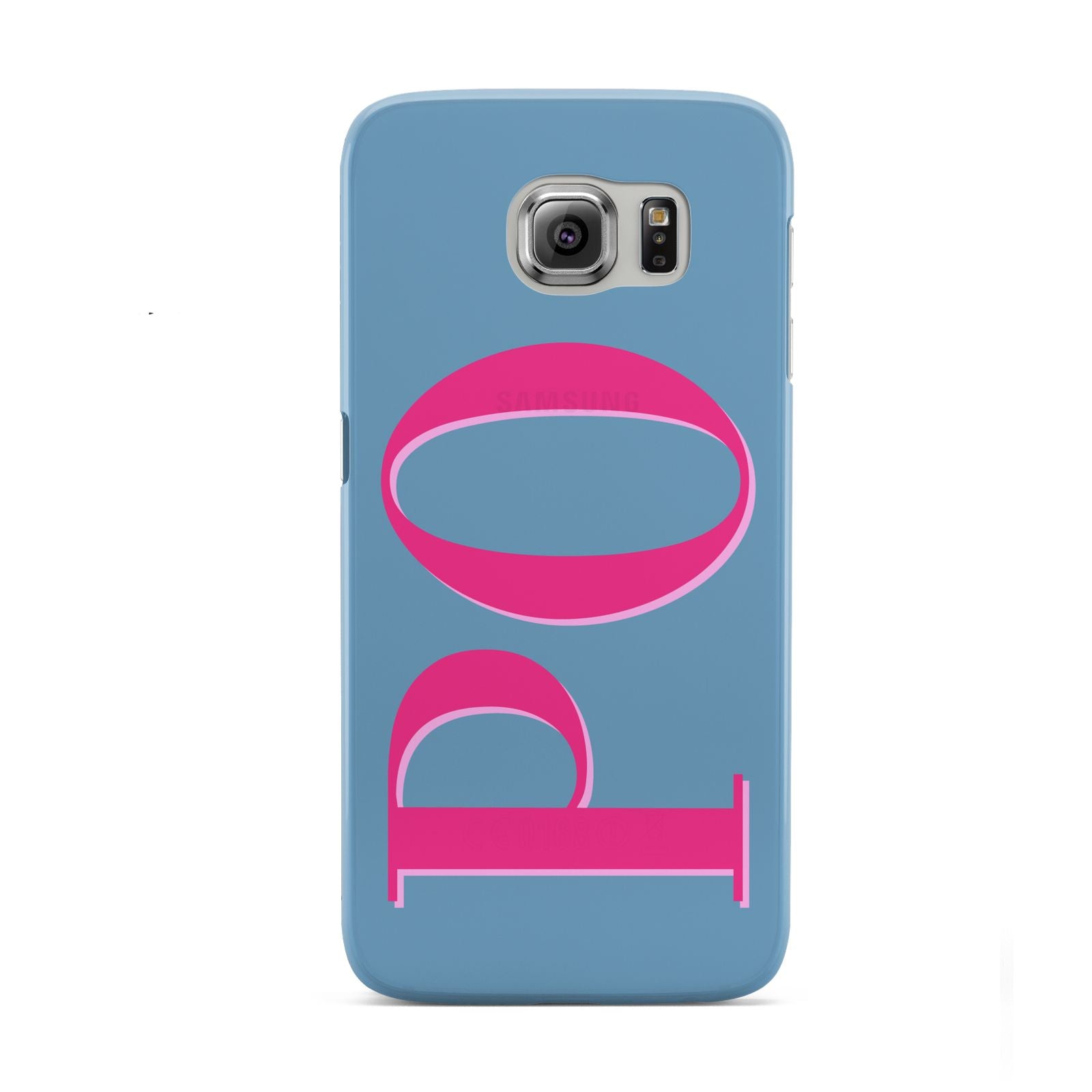 Grey Pink Personalised Name Samsung Galaxy S6 Case