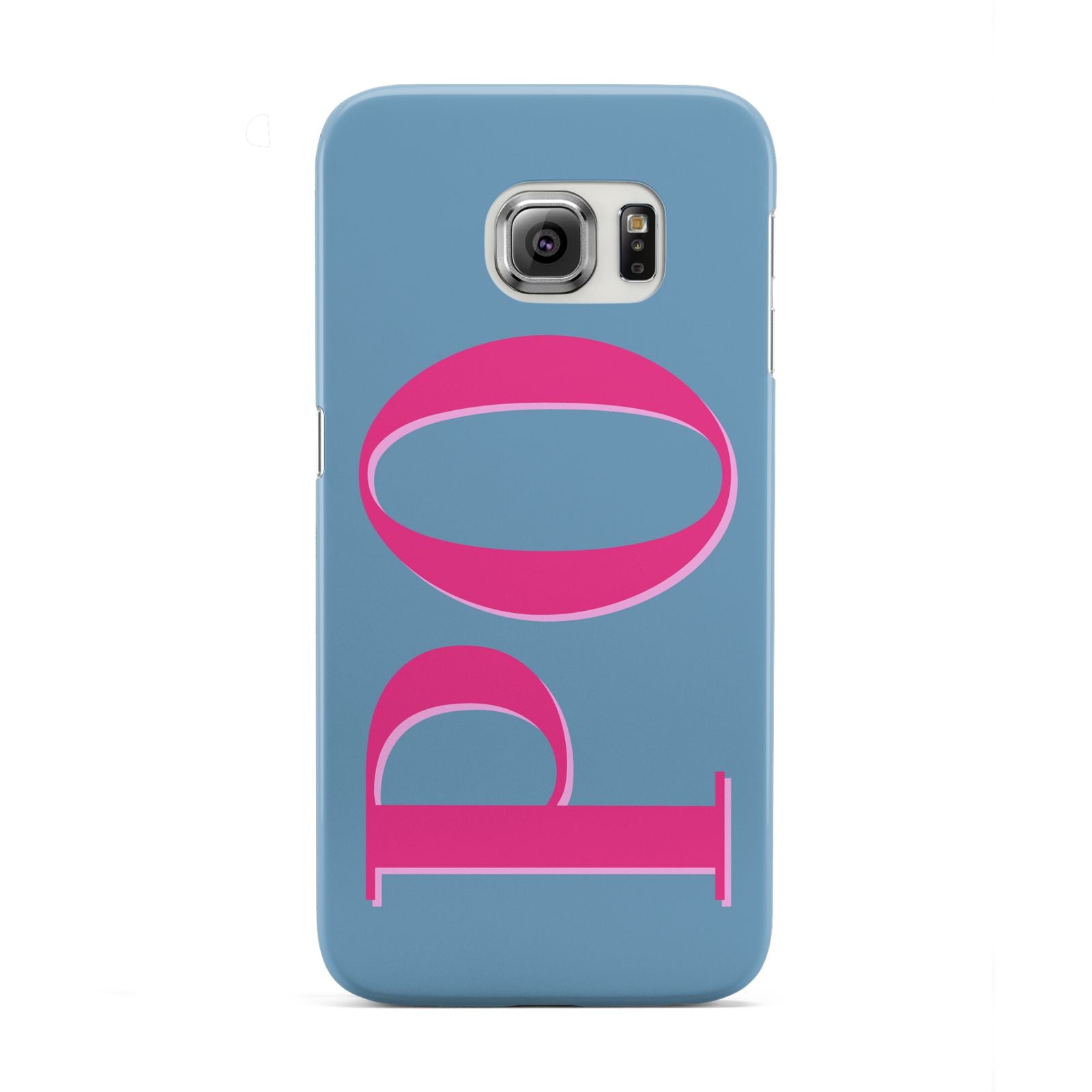 Grey Pink Personalised Name Samsung Galaxy S6 Edge Case