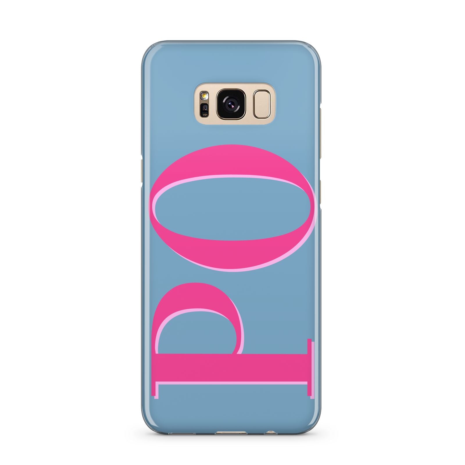 Grey Pink Personalised Name Samsung Galaxy S8 Plus Case