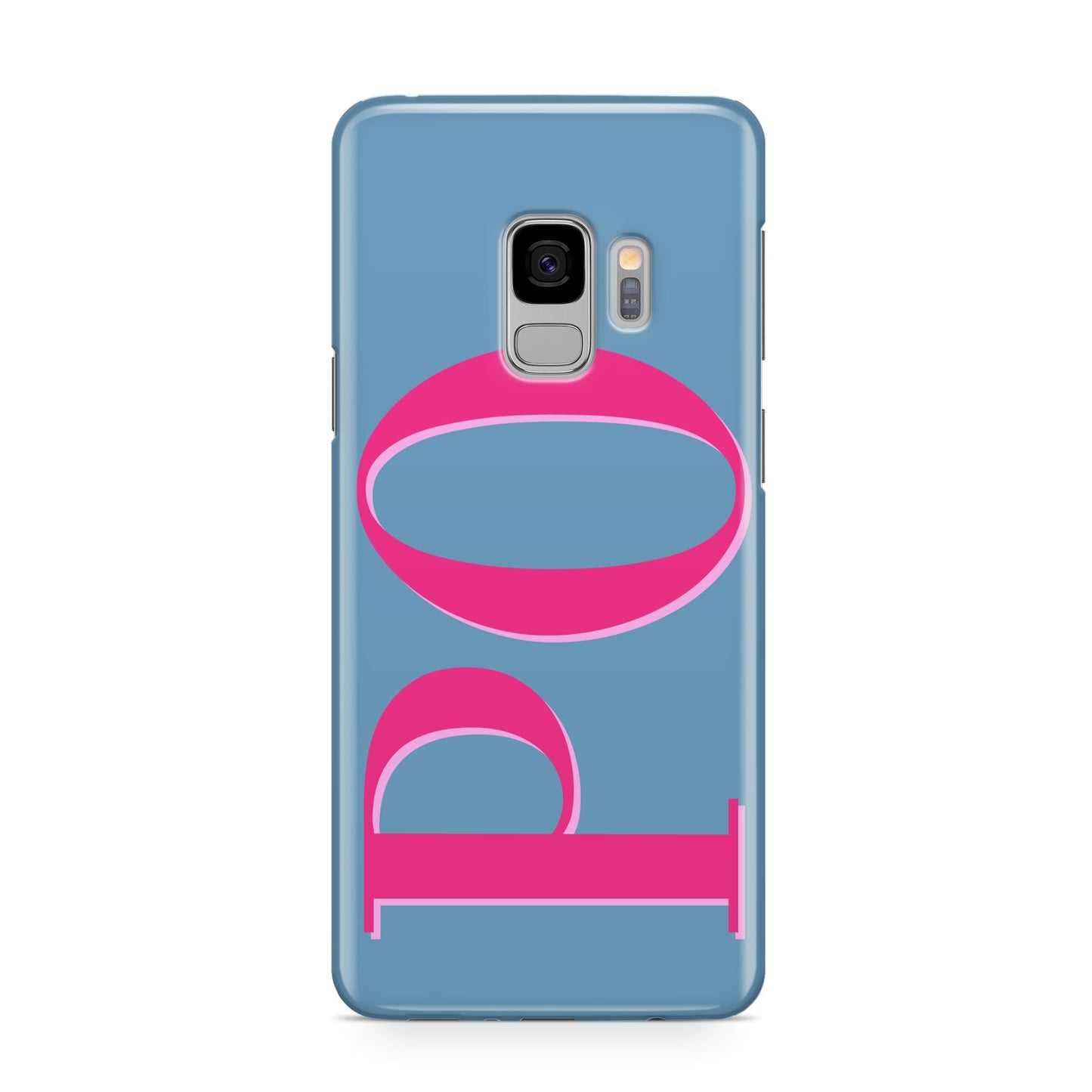 Grey Pink Personalised Name Samsung Galaxy S9 Case