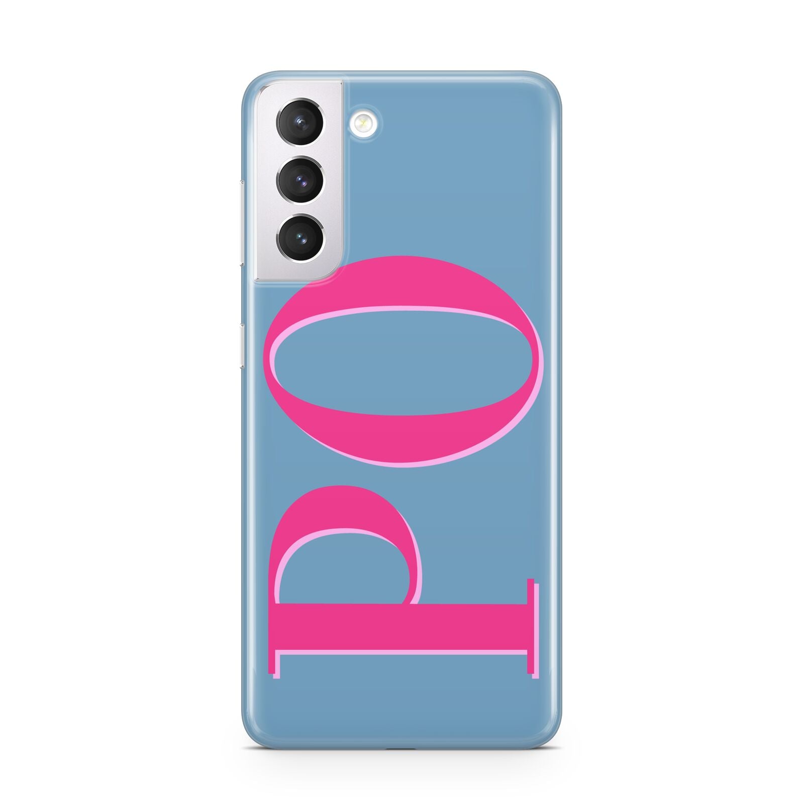 Grey Pink Personalised Name Samsung S21 Case