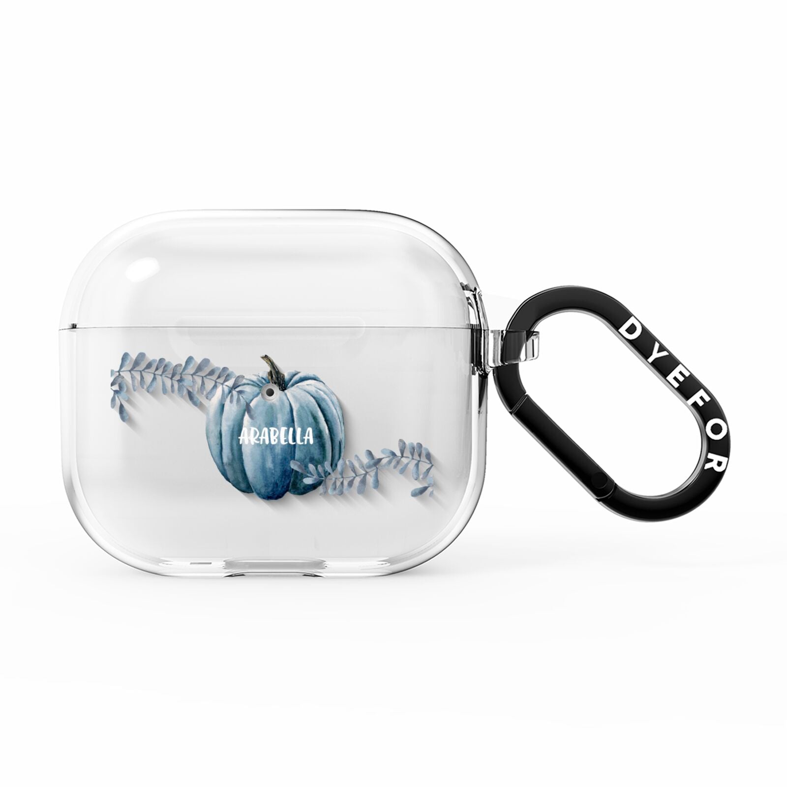 Grey Pumpkin AirPods Clear Case 3rd Gen