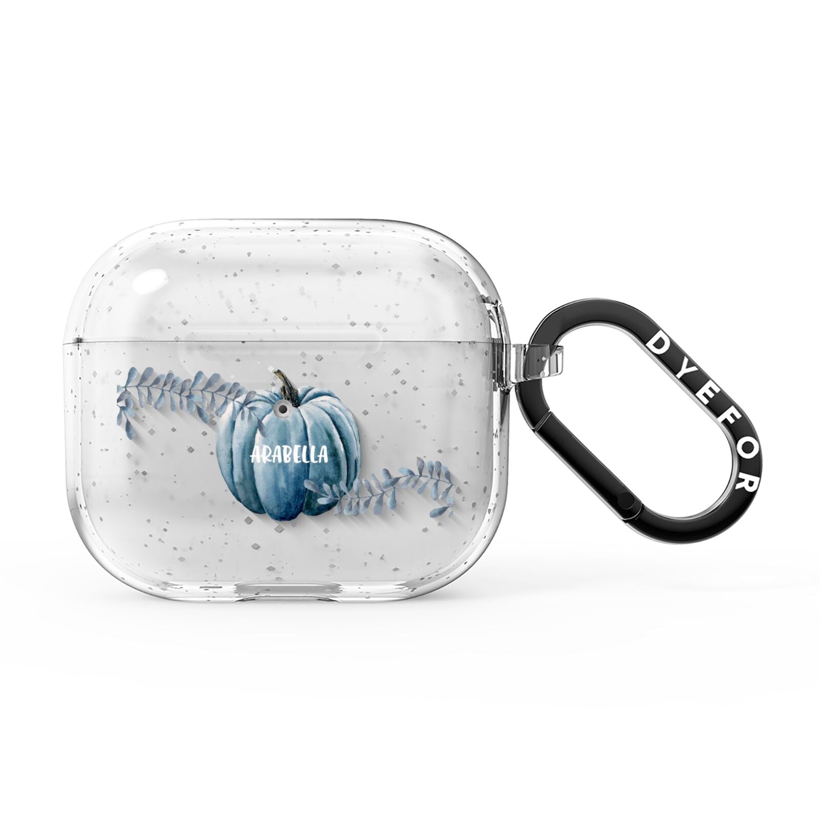 Grey Pumpkin AirPods Glitter Case 3rd Gen