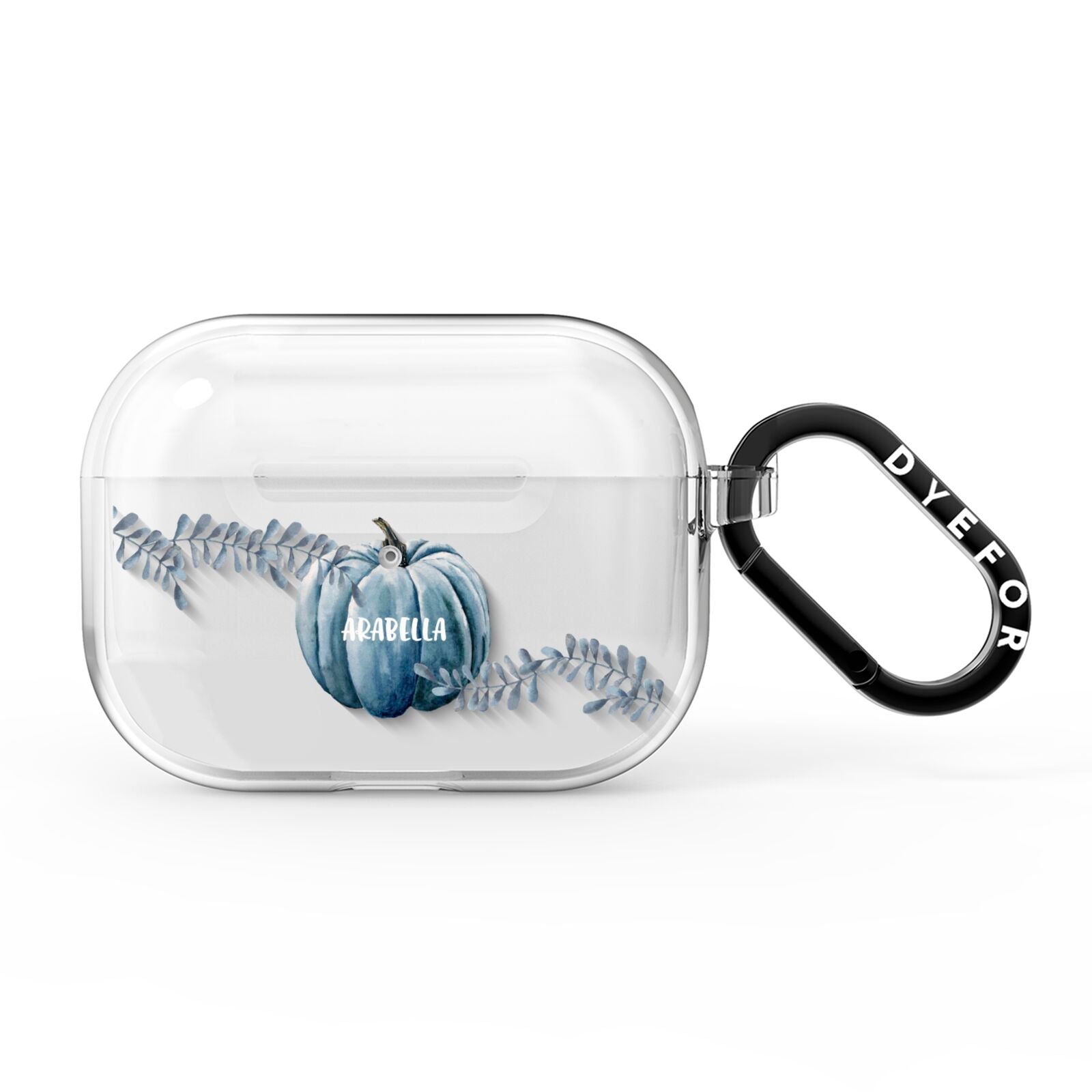 Grey Pumpkin AirPods Pro Clear Case